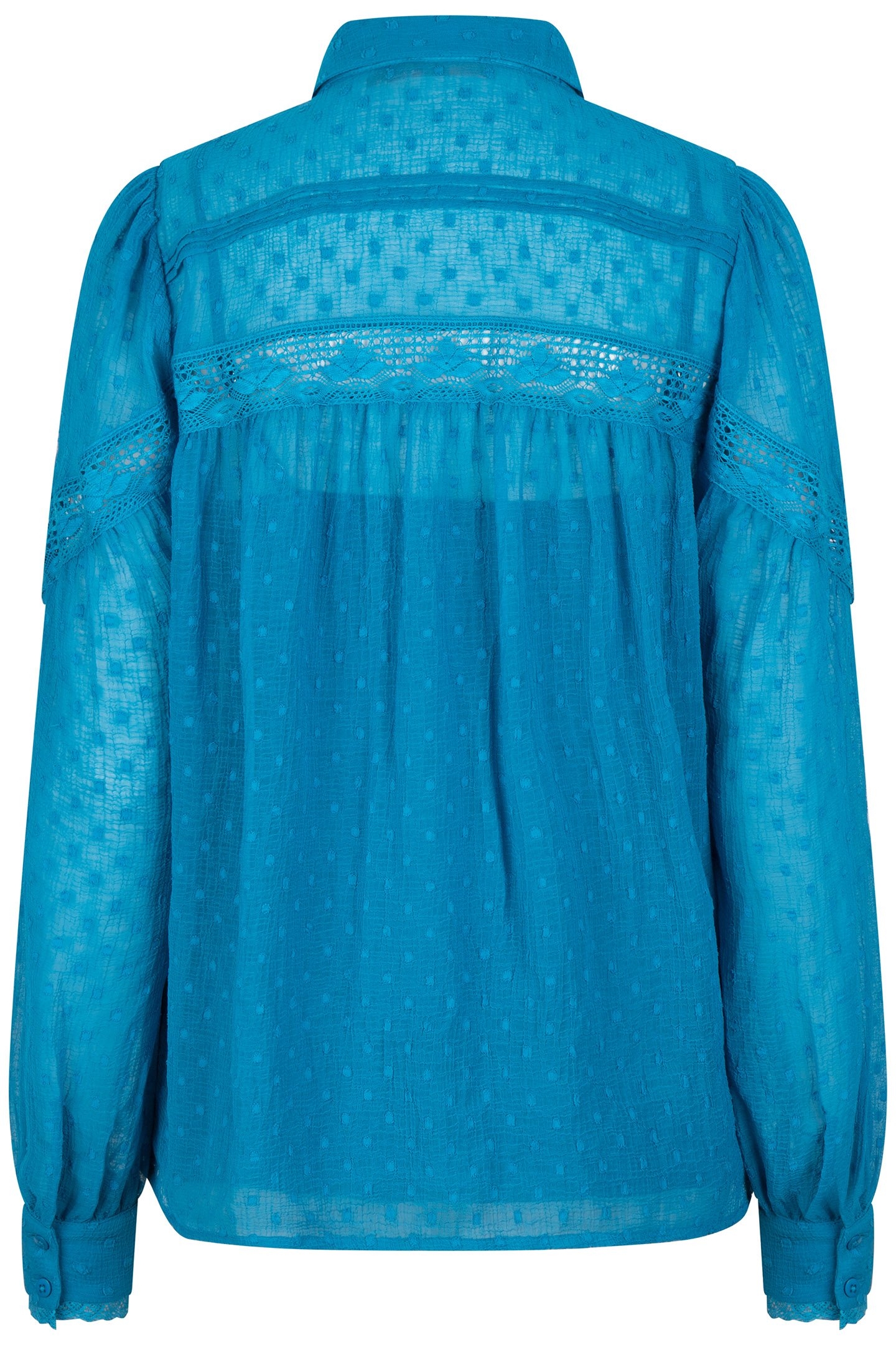 BLOUSE TAPES PLUMETIS PETROL 6