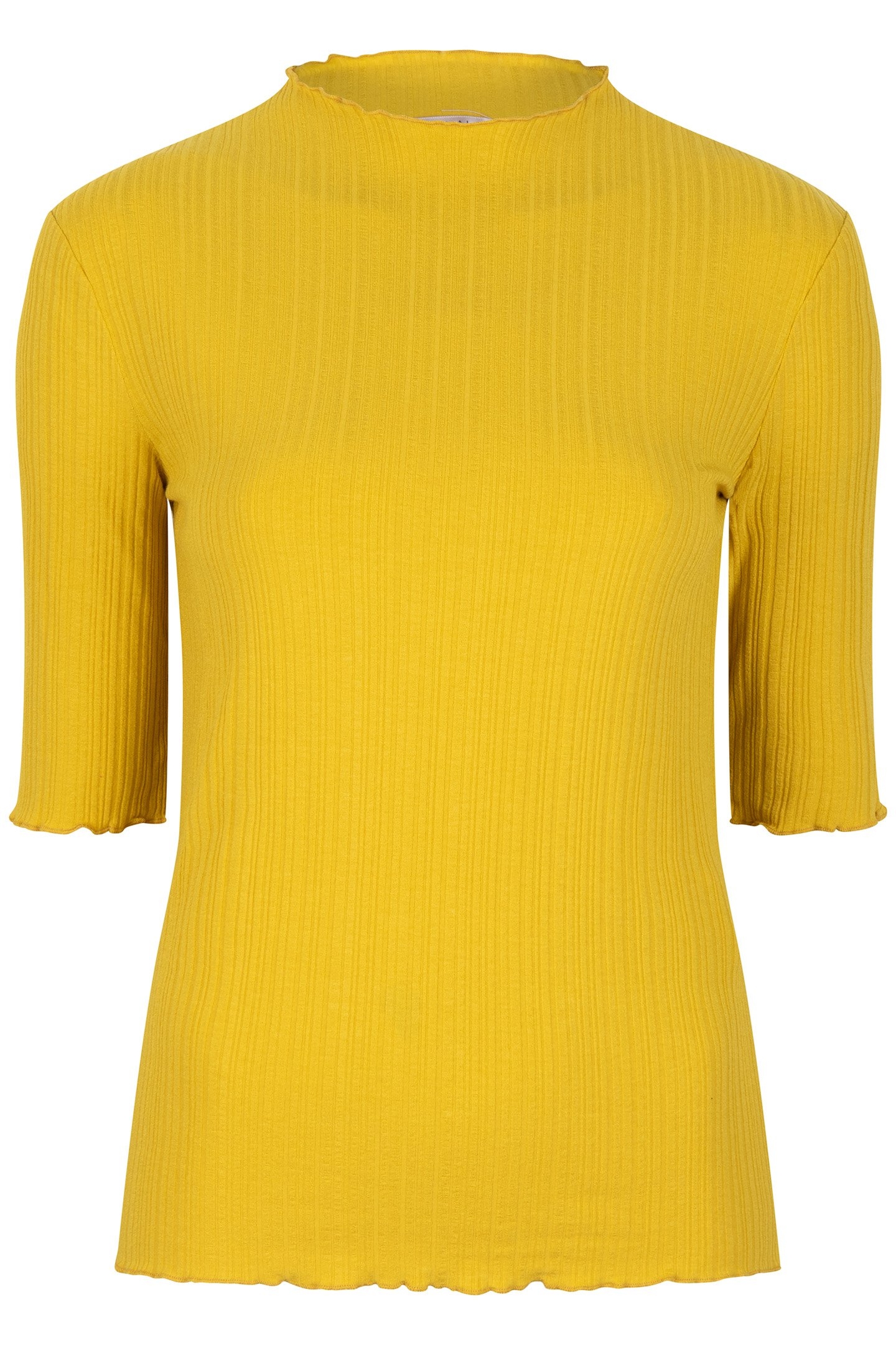 TOP IRREGULAR RIB OCHRE 3