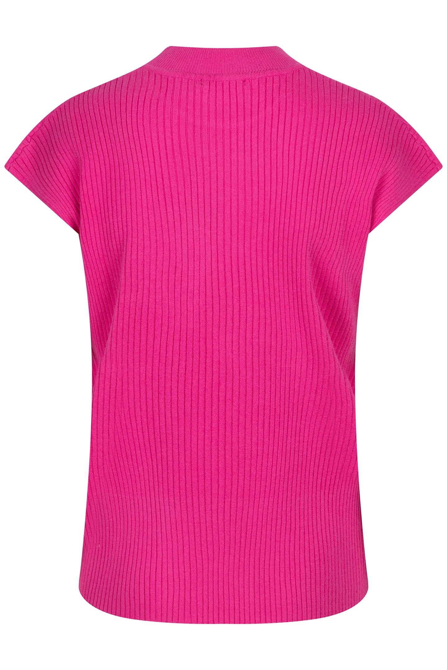 SWEATER COL SLV/LSS RIB NEON CERISE 5