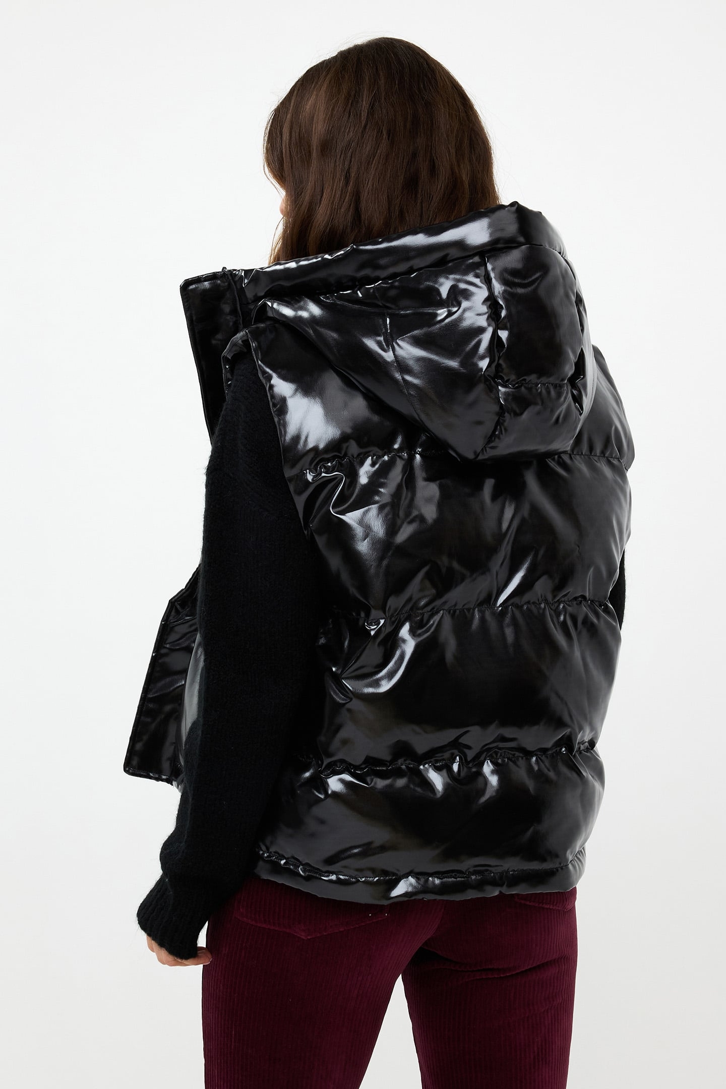 BODYWARMER SHORT BLACK 3