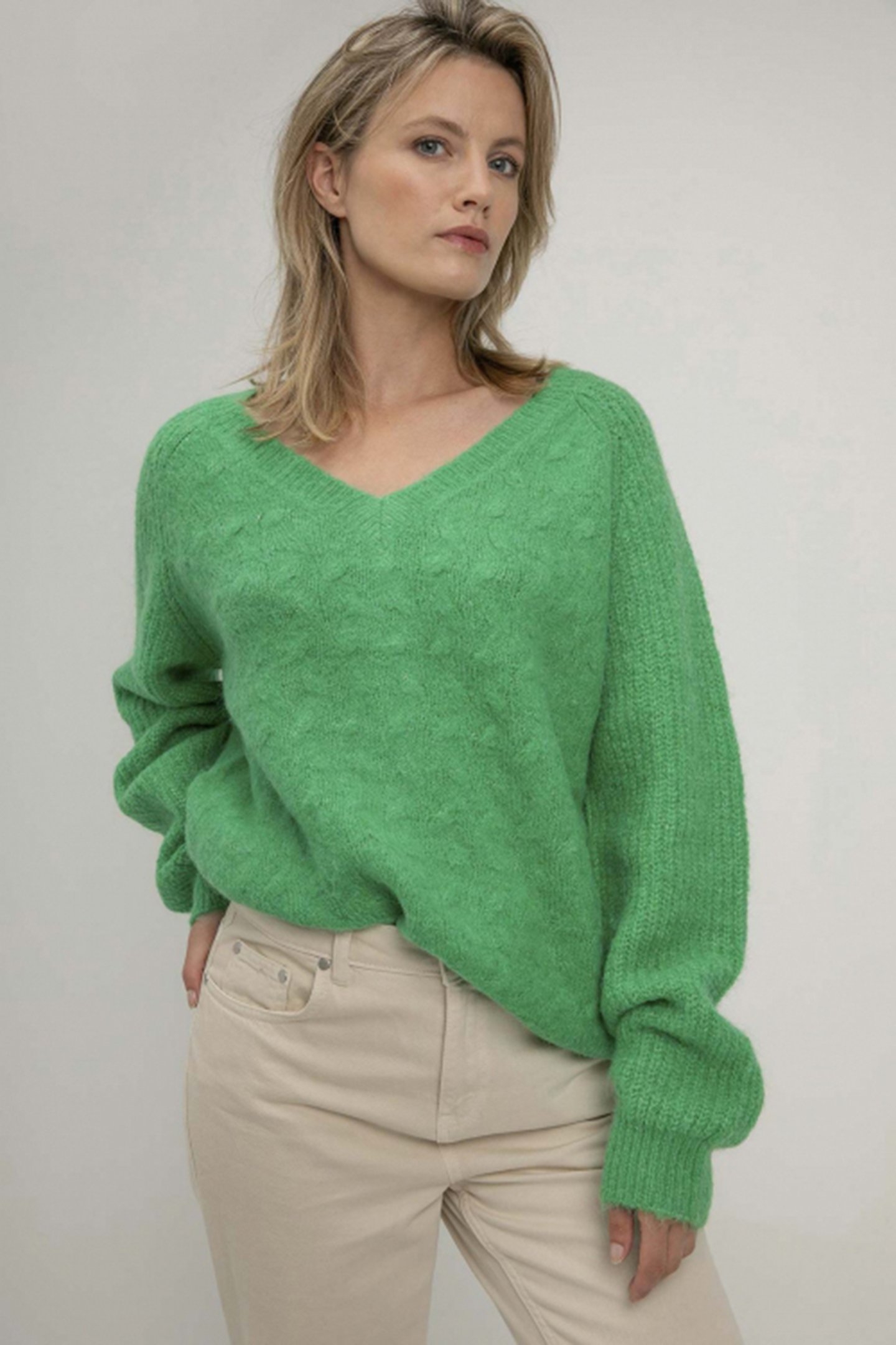 SABINE SWEATER PARROT GREEN 1