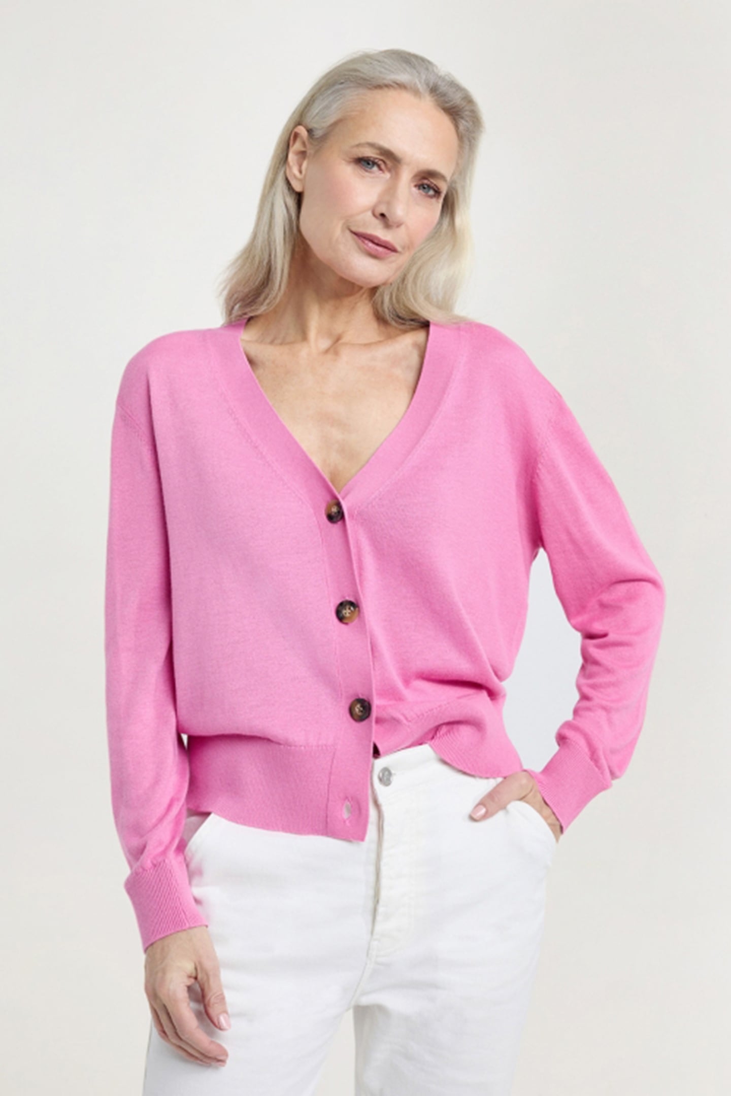 AUGUST CARDIGAN FUCHSIA 1