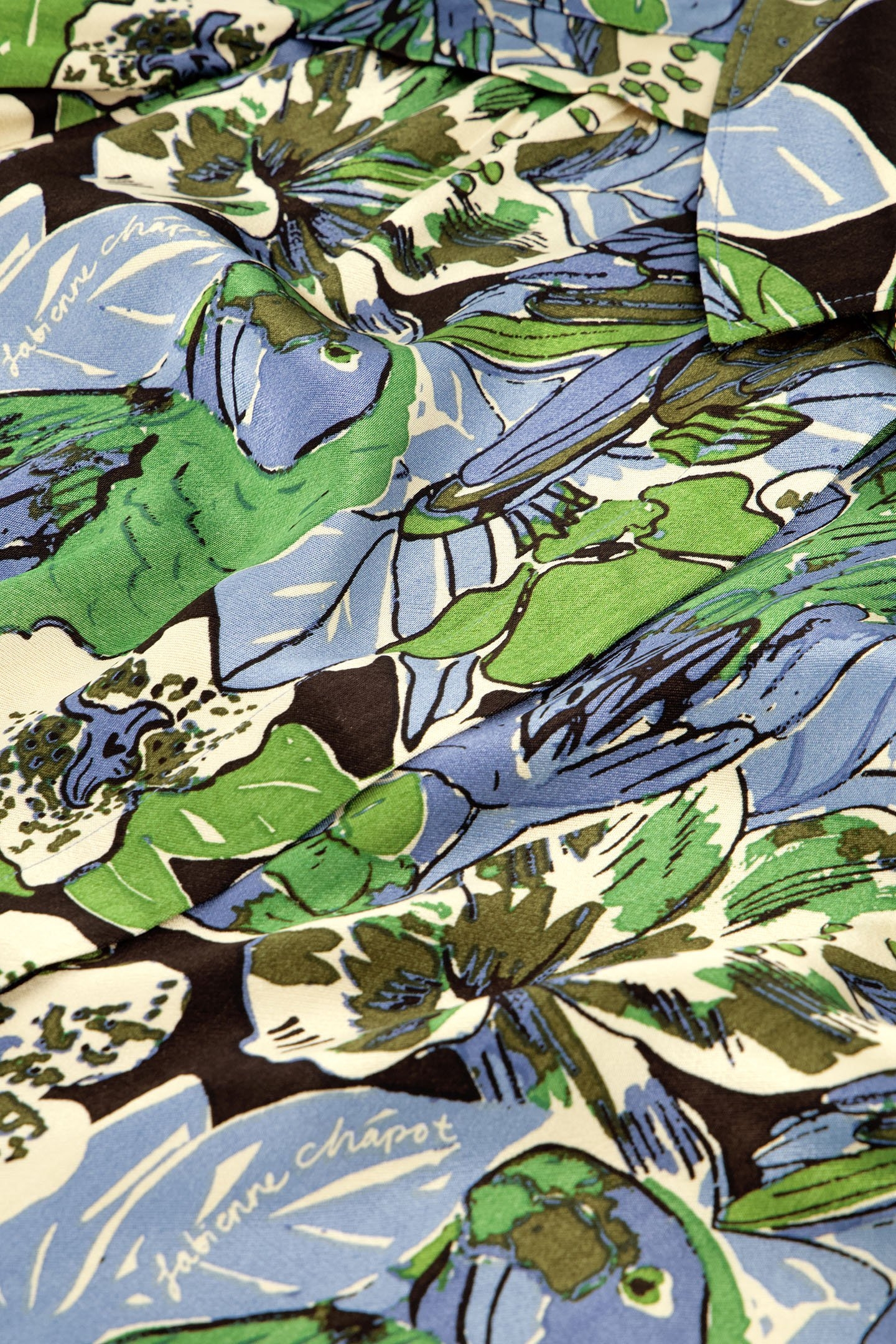 SUNRISE BLOUSE BLACK/PARROT GREEN 5