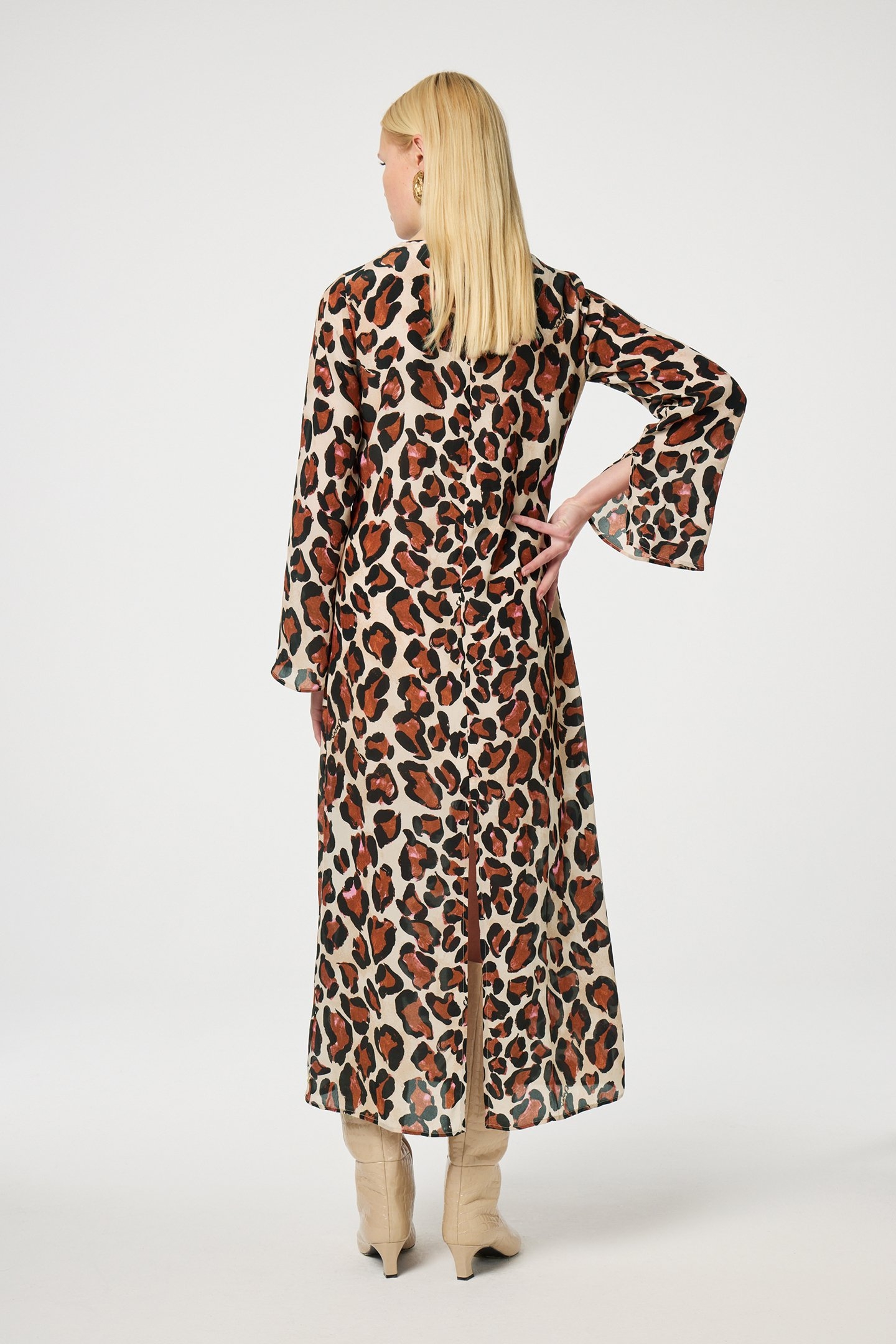 AURORA DRESS NOUGAT/BLACK 2