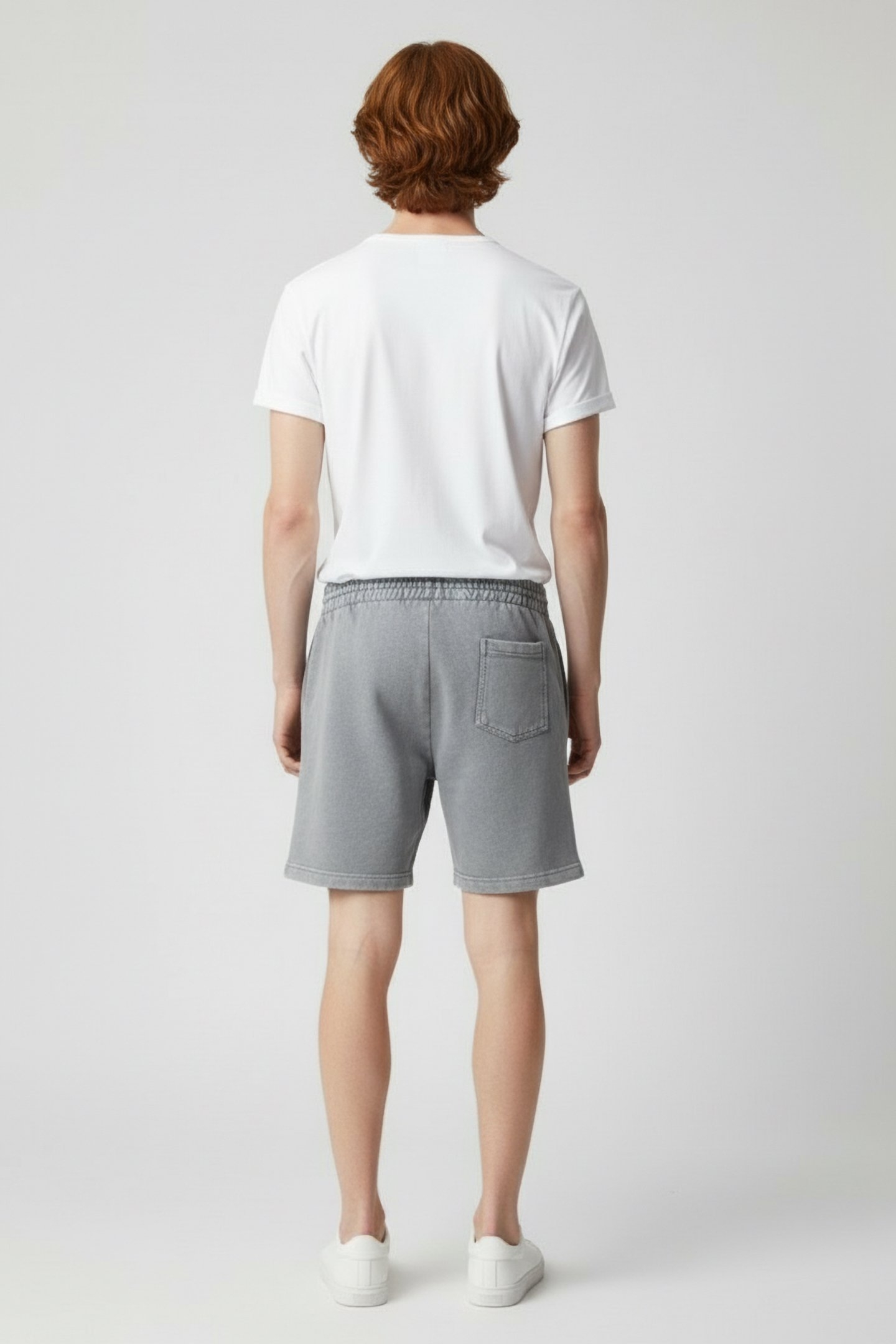 URBAN WASHED SWEAT SHORTS DOVE GREY 2