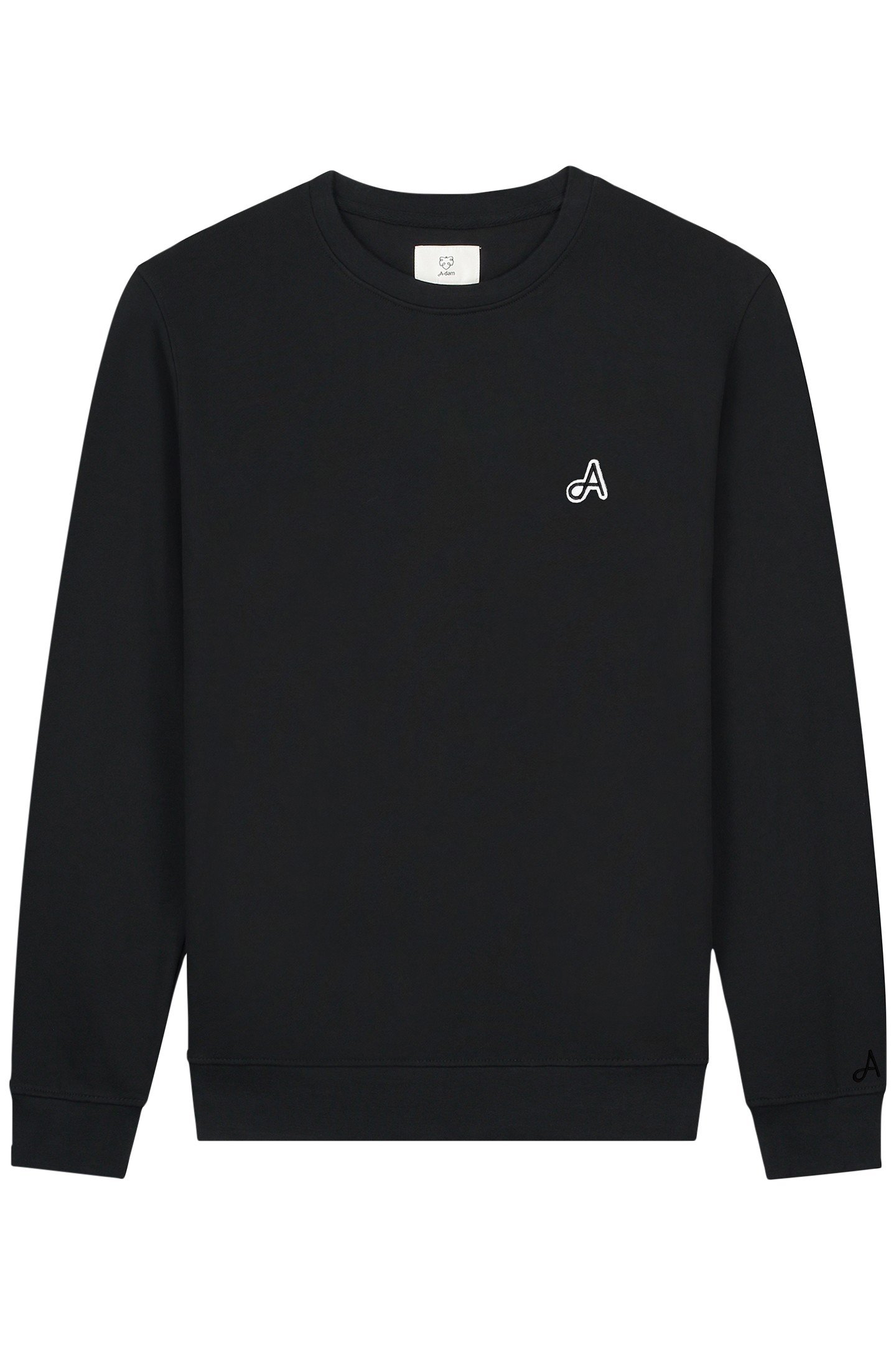 SWEATSHIRT ADAM PATCH JET BLACK 1
