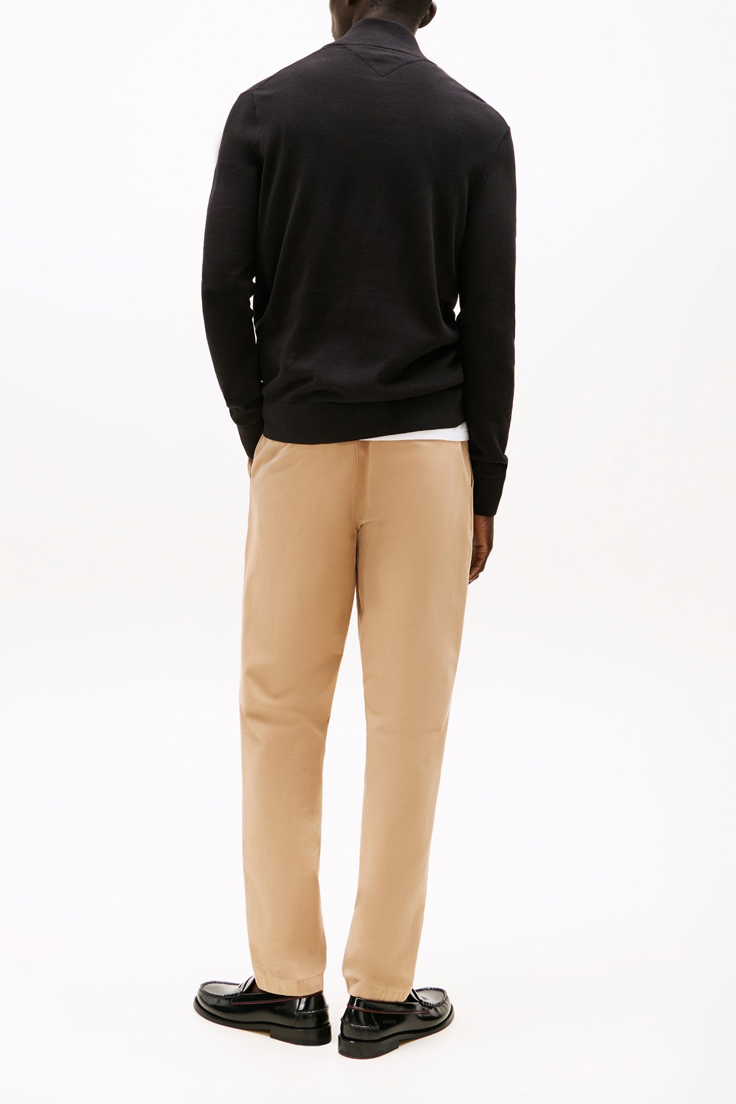 ESSENTIAL COTTON ZIP JUMPER BLACK 3