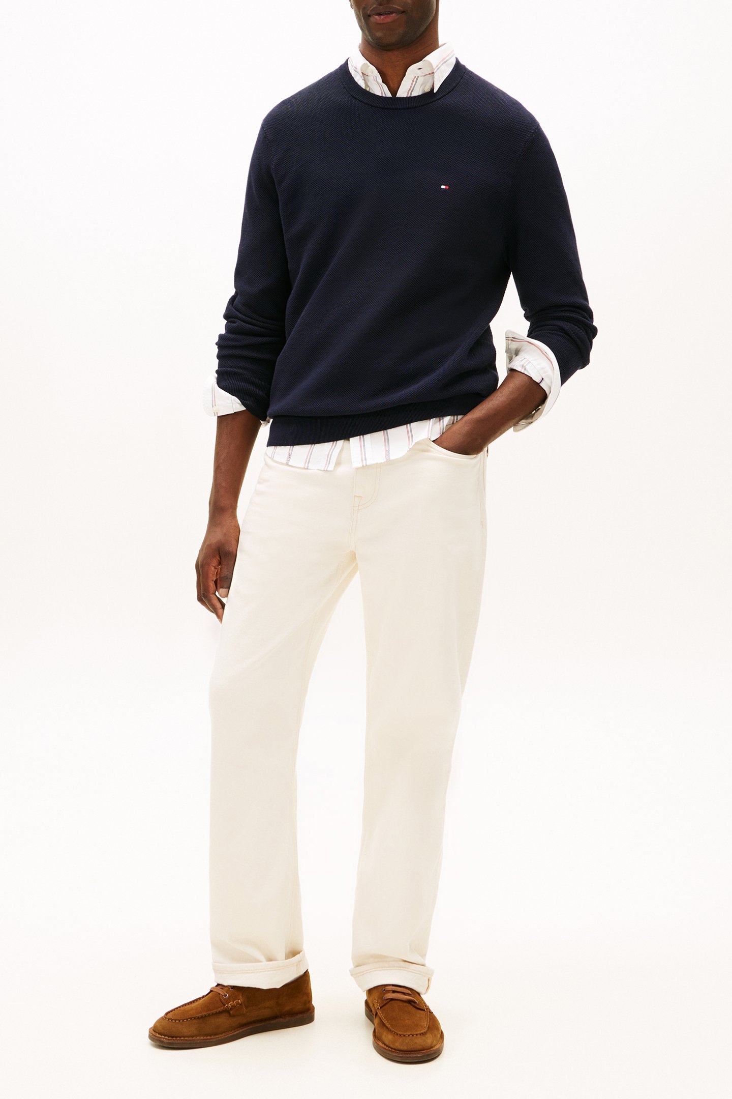 ESSENTIAL STRUCTURE SWEATER NAVY BLUE 2