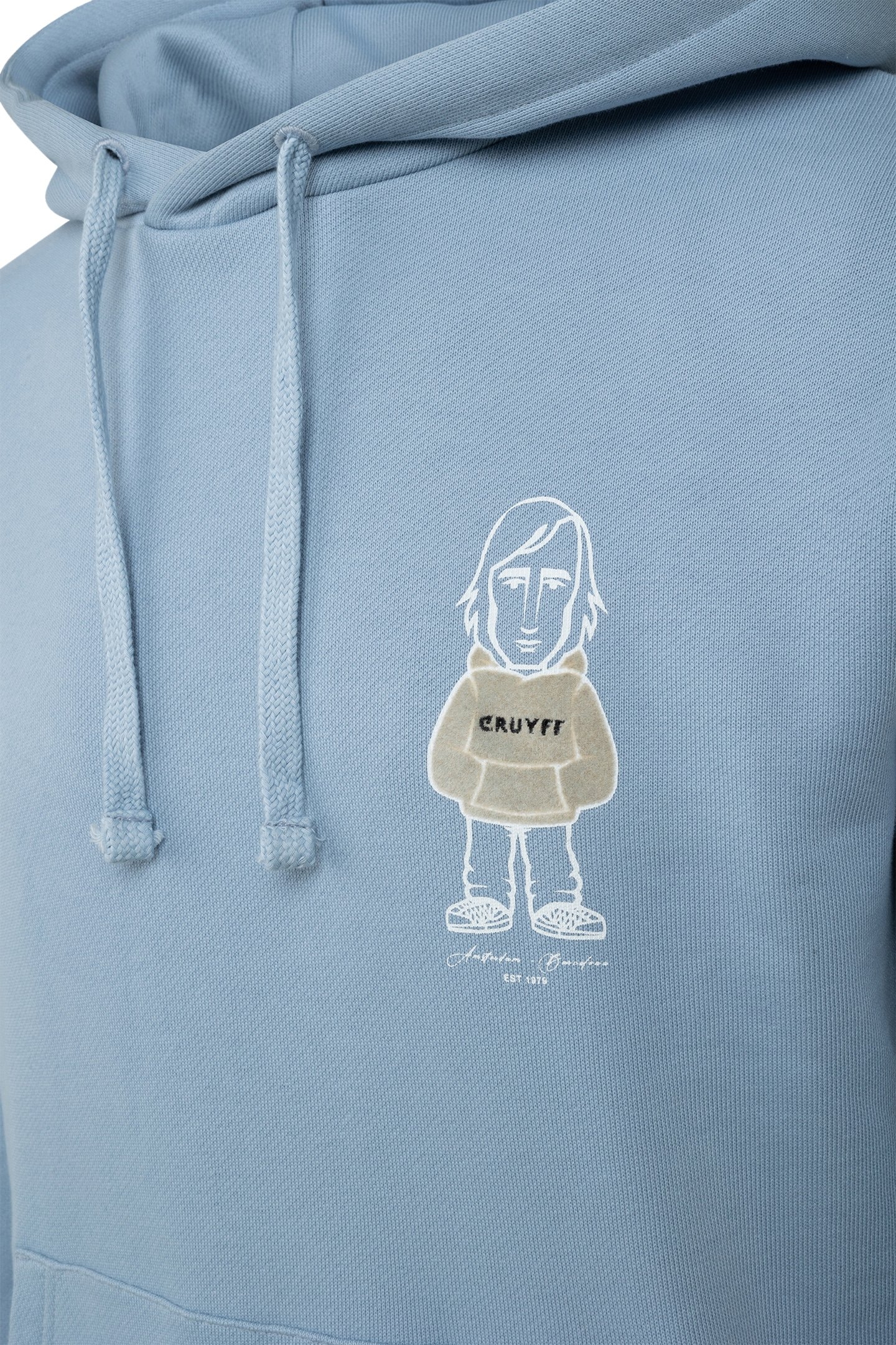 CRUYFF AVATAR HOODIE ASH BLUE 4