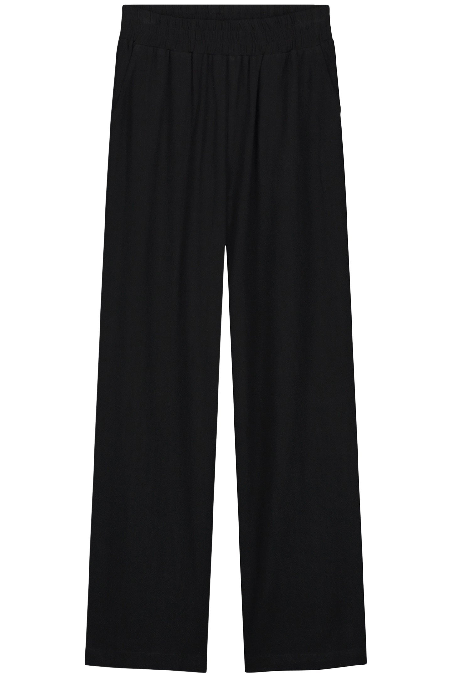NOUS SOMMES LABELS – LENNIE LINEN PANTS BLACK 1