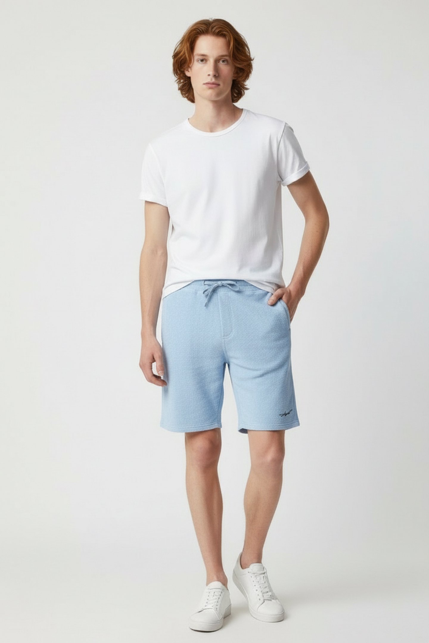 SALINAS TERRY SHORT BLUE 1