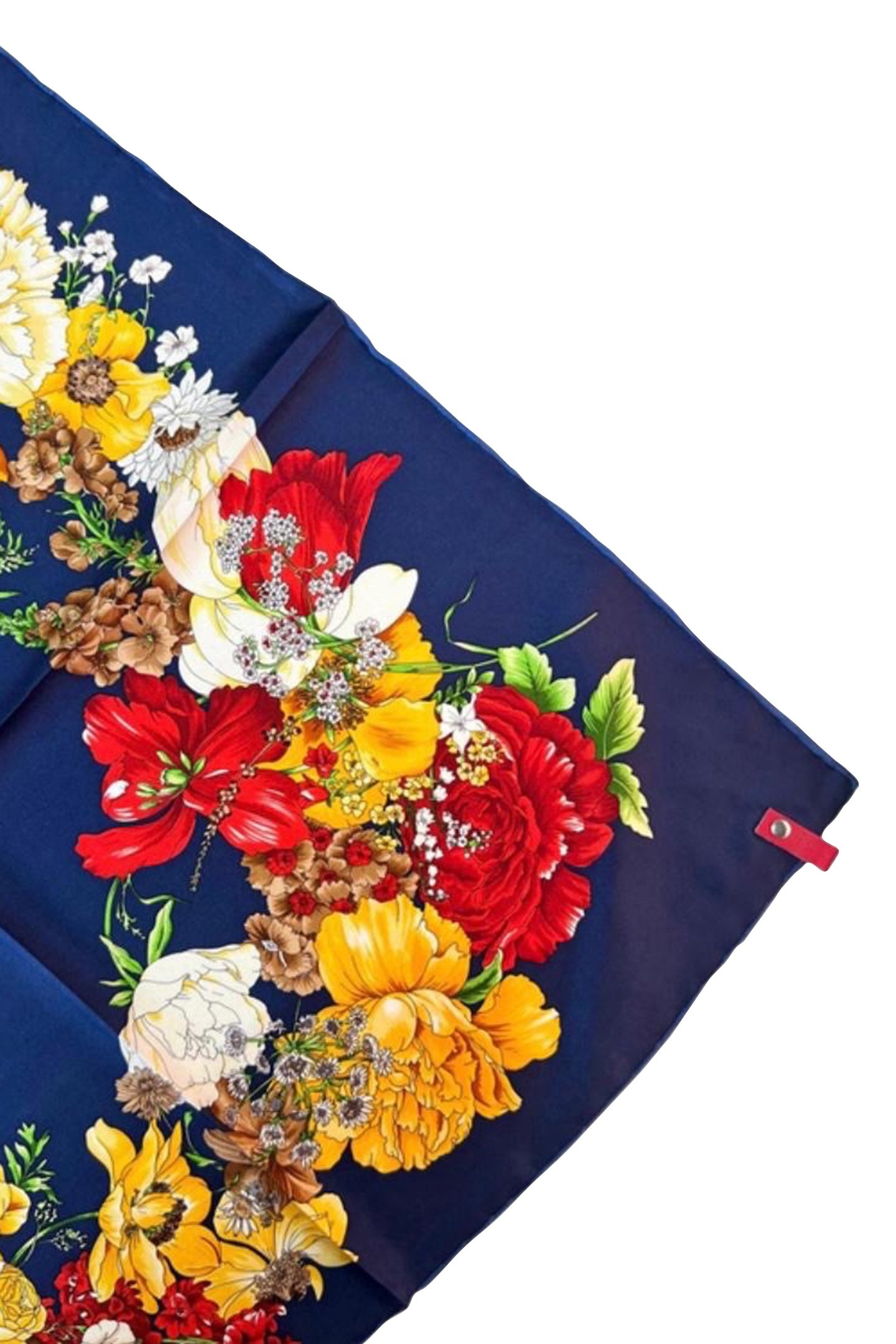 SCARF BURANO SMALL 439 D BLUE FLOWERS 3