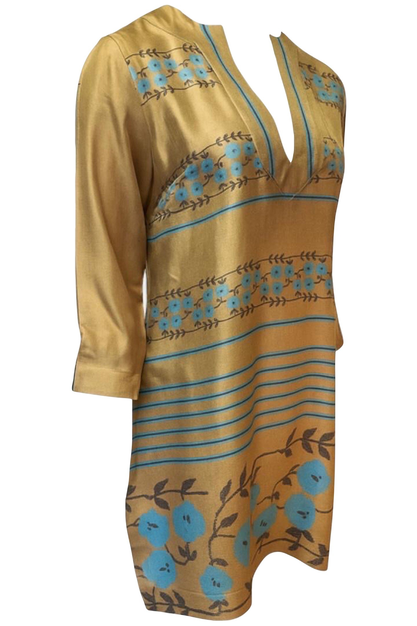TUNIC PALMA 001 BROWN/BLUE 2