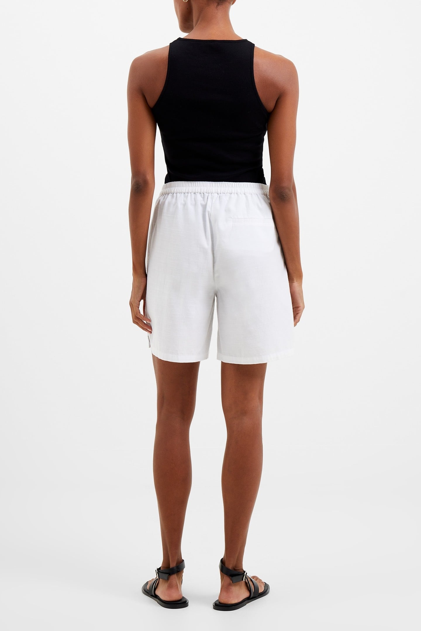 ALANIA LYOCELL BLEND SHORT LINEN WHITE 2