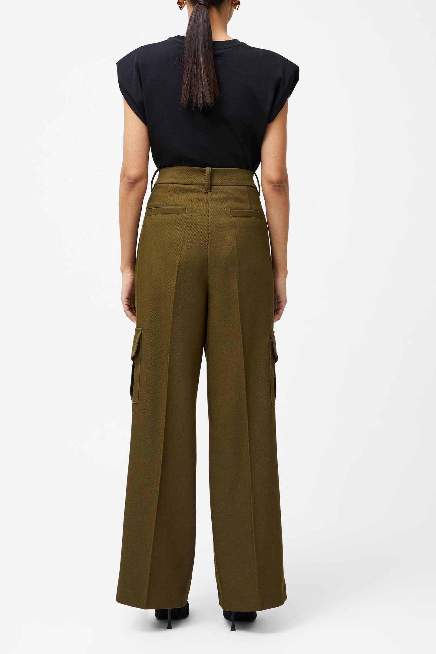 FLORENCE TWILL COMBAT TROUSER KHAKI 2