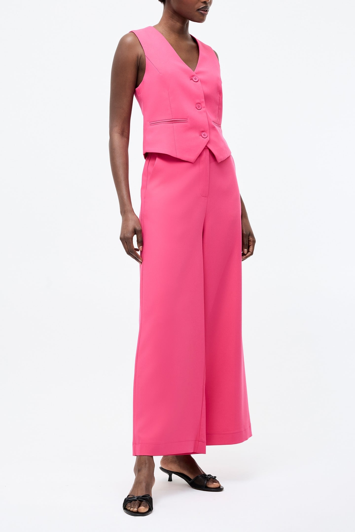 TAILORED WAISTCOAT RASPBERRY SORBET 2