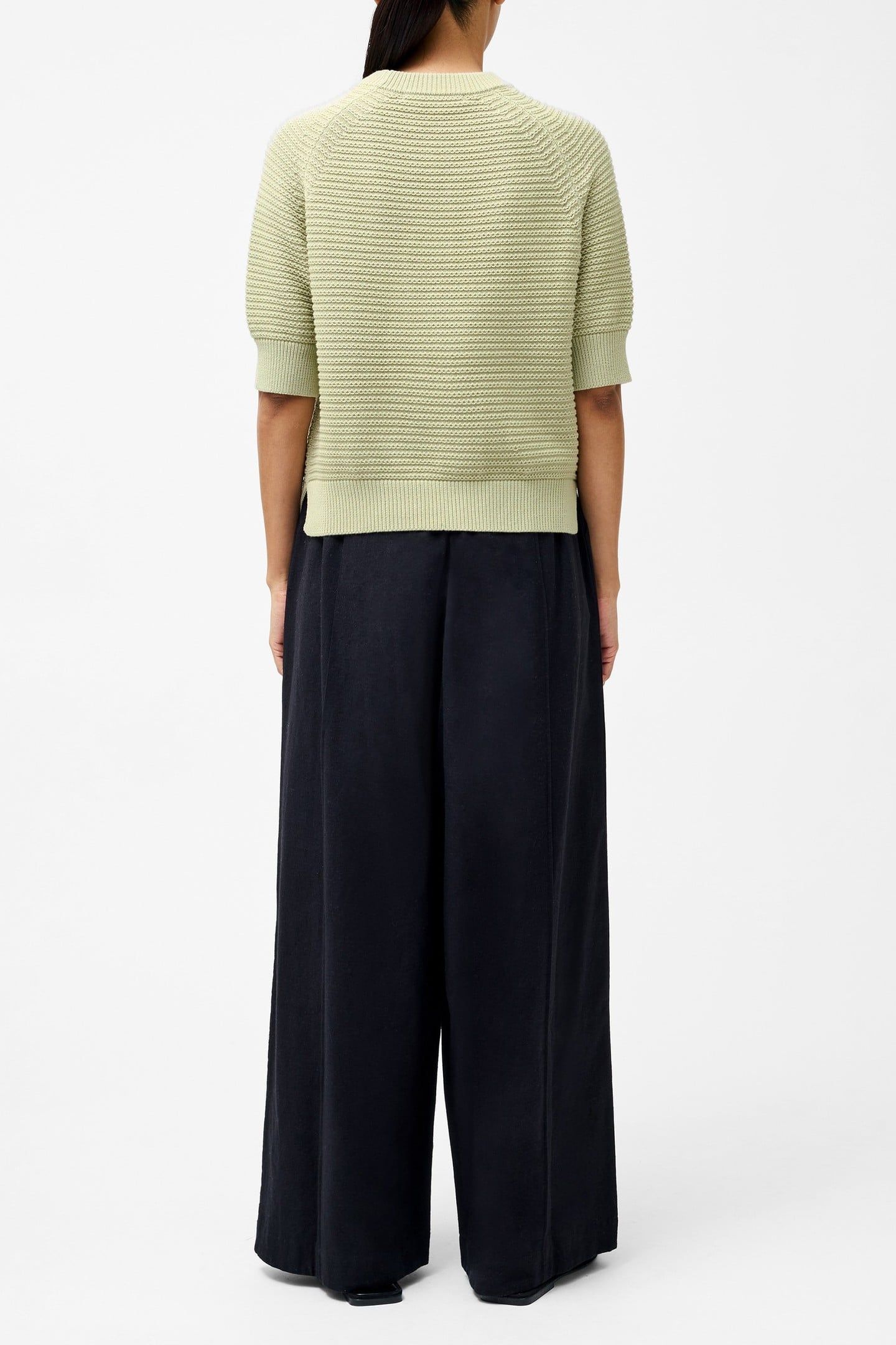 LILY SS HIGH NECK TOP PISTACHIO GREEN 3