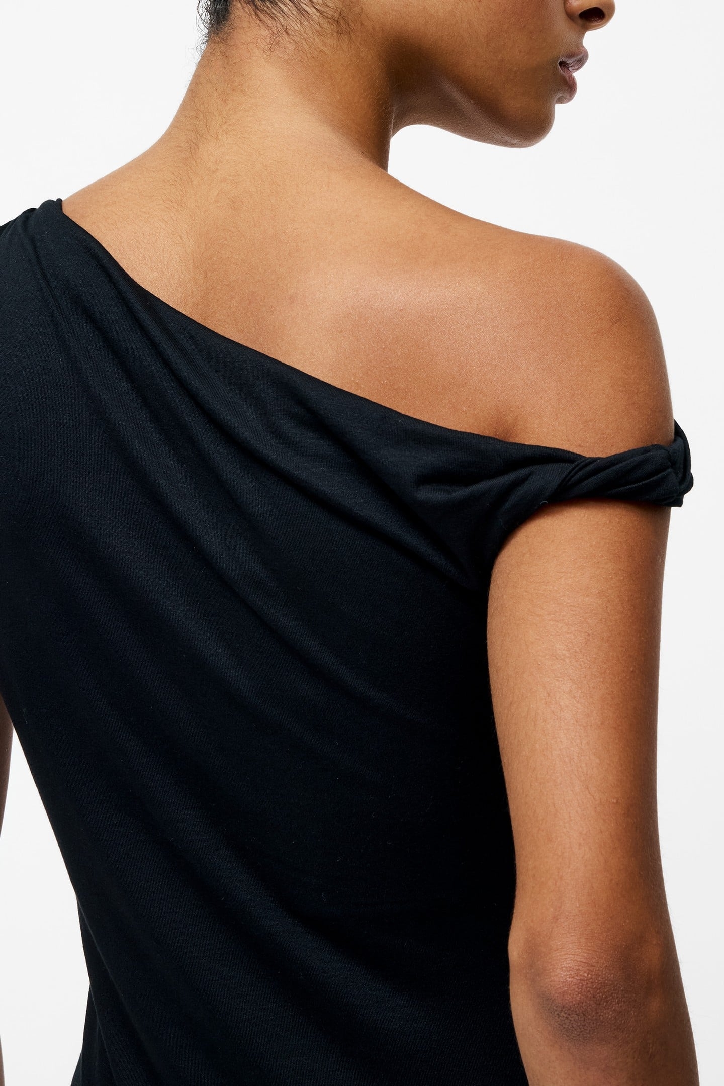 SIA JERSEY ASYMMETRIC TOP BLACK 3
