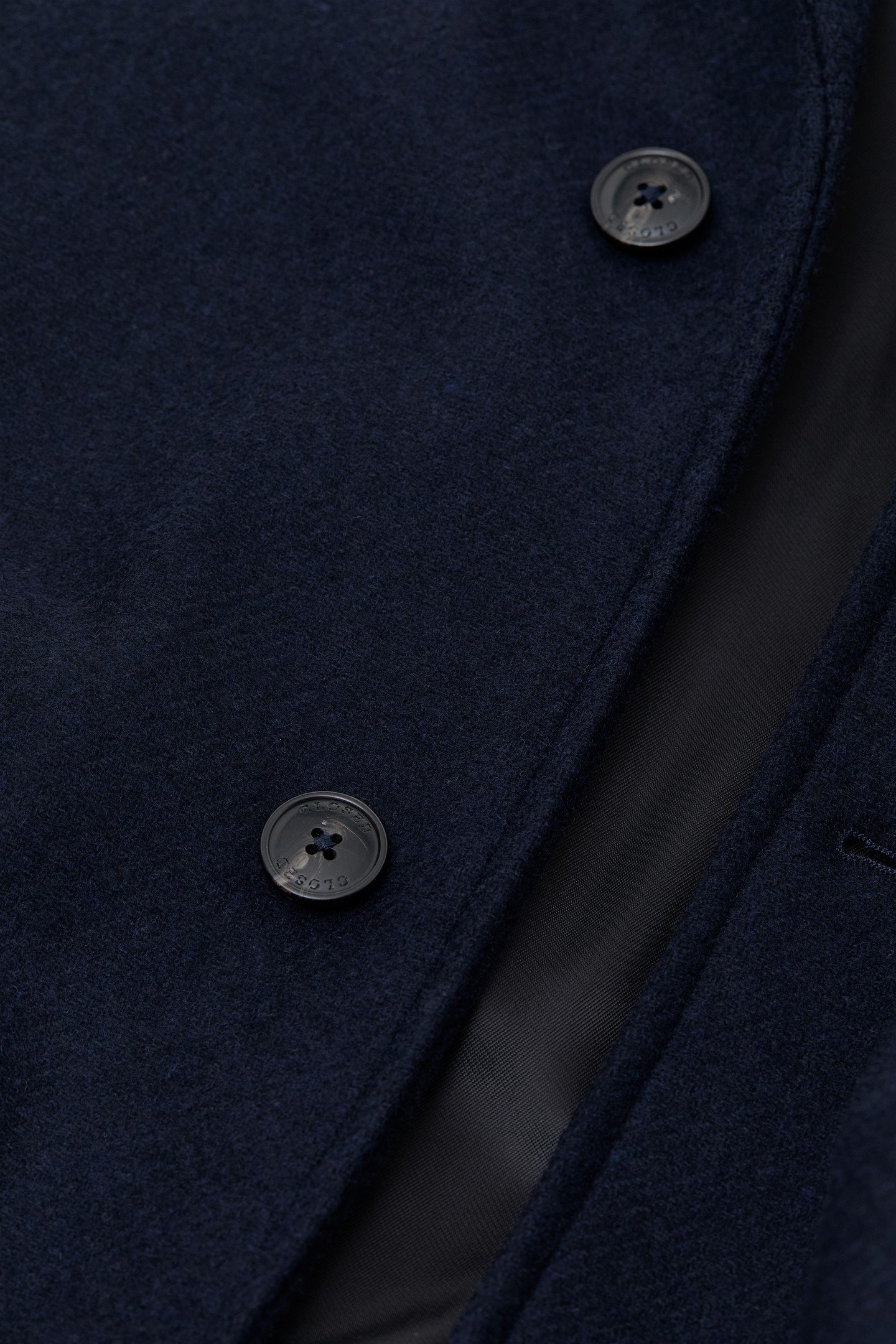 SINGLE BREASTED COAT JACKET DARK NIGHT 5