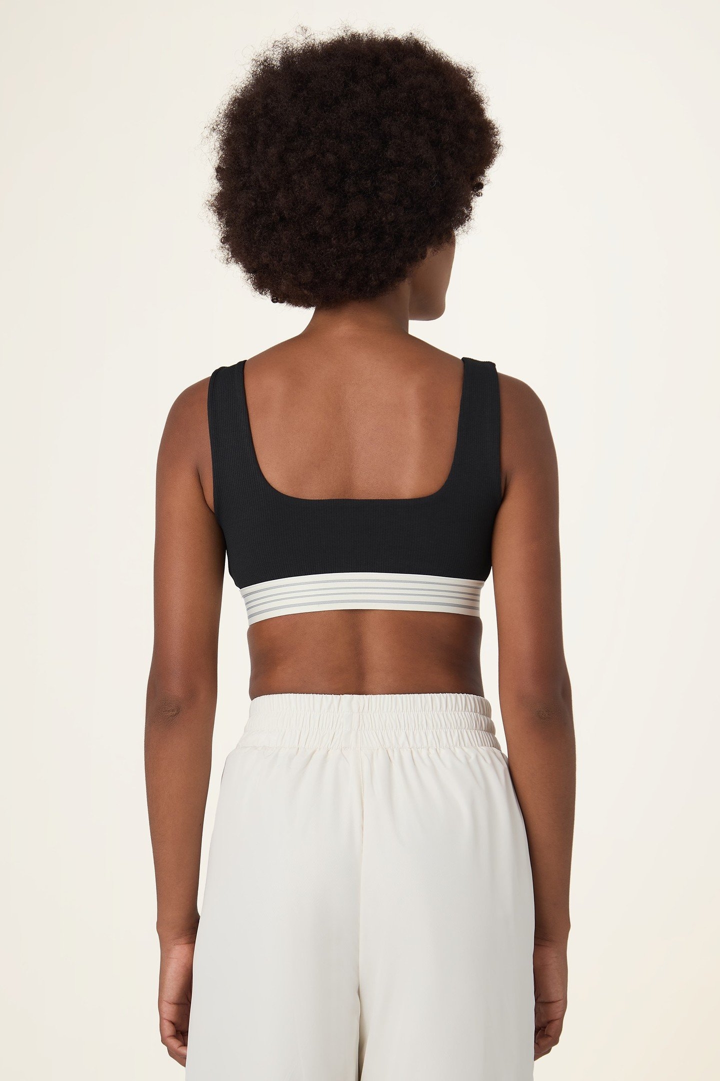 BELLAGIO RIBBED BRA TOP BLACK 4