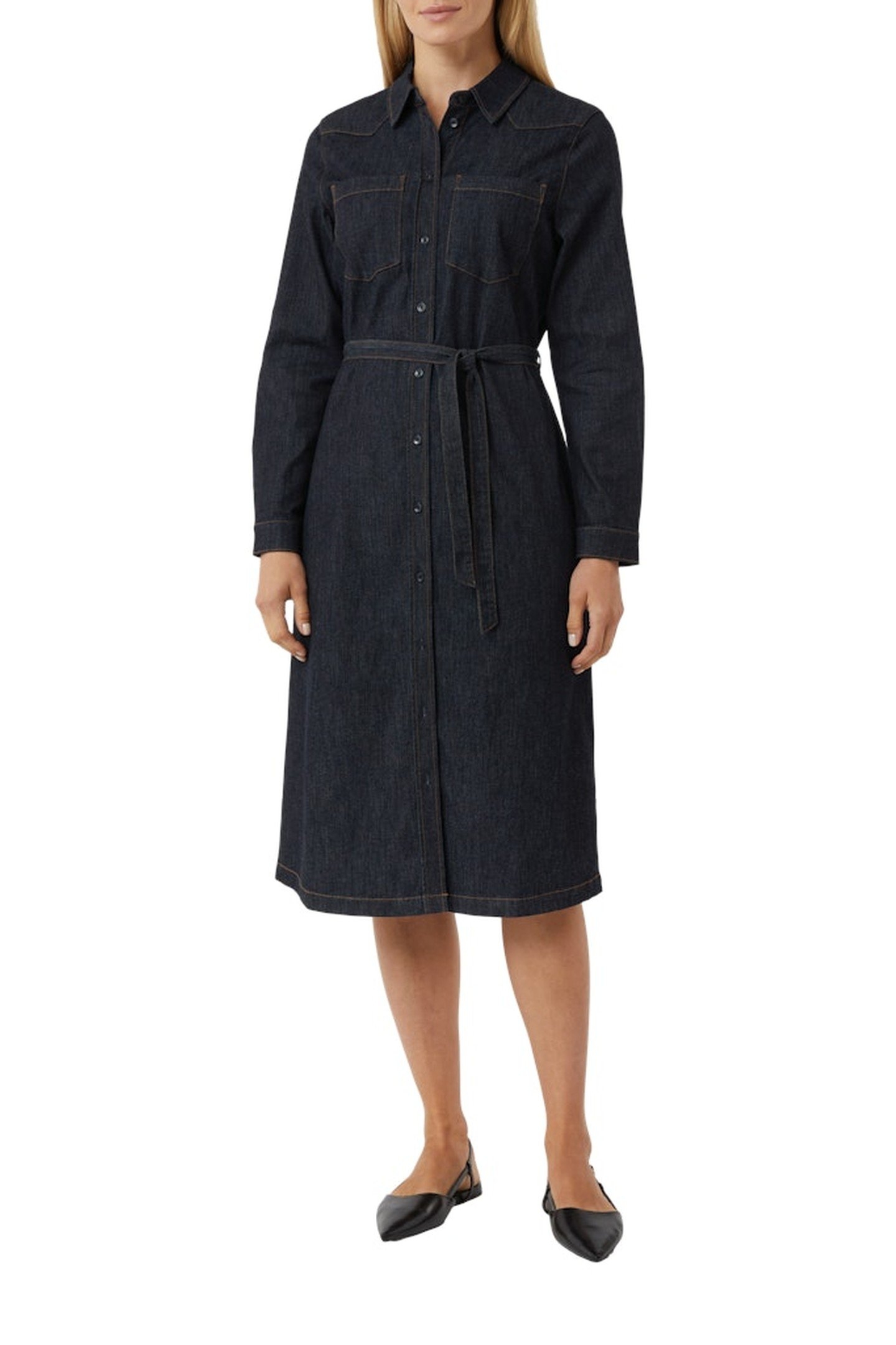 COMMA DRESSES BLUE DENIM 4