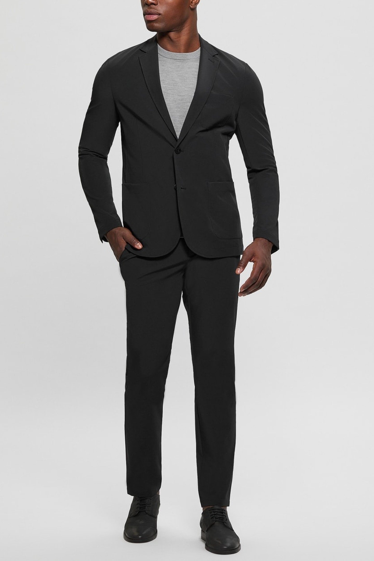 MYRON DRESSY PANTS JET BLACK A996 2