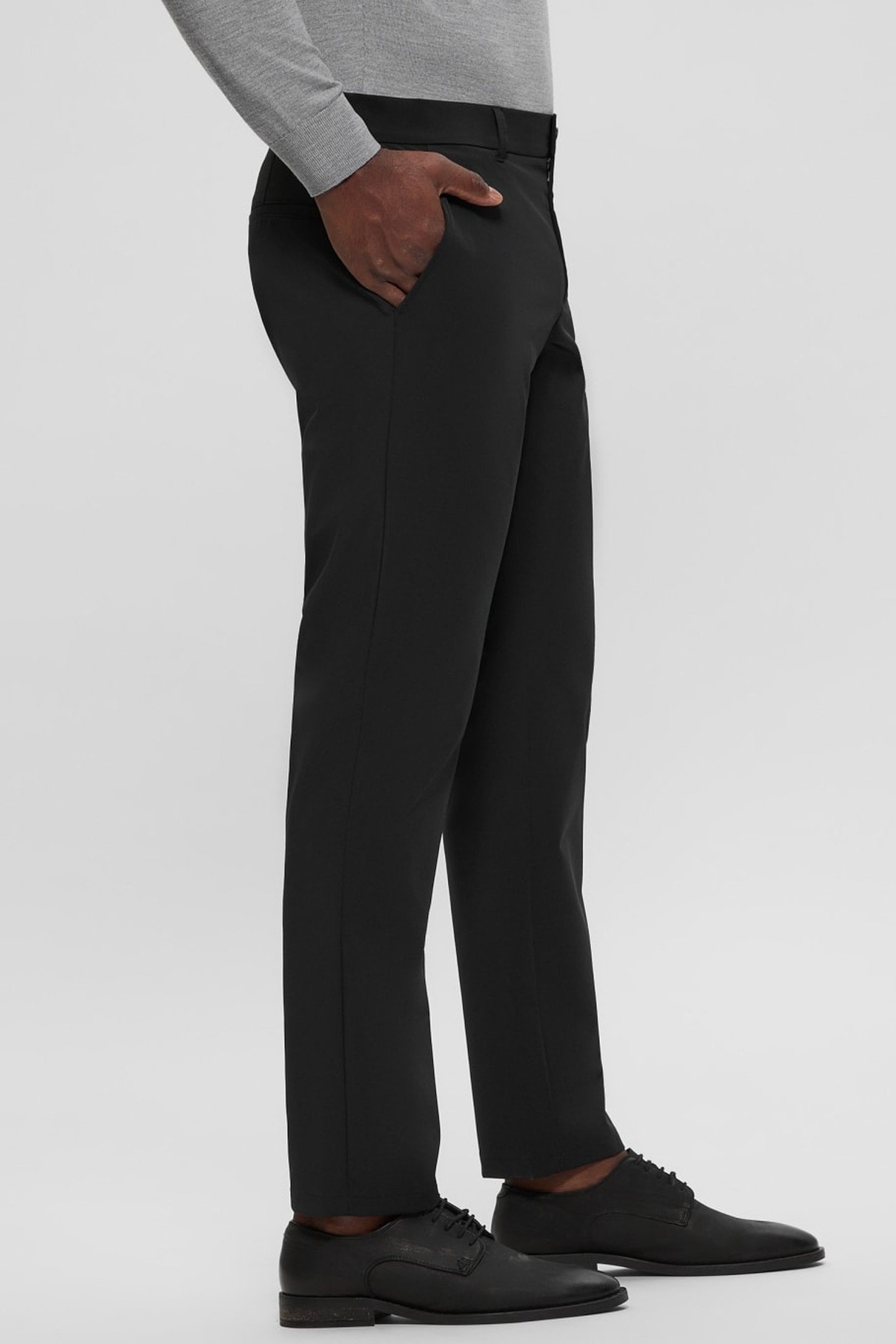 MYRON DRESSY PANTS JET BLACK A996 3