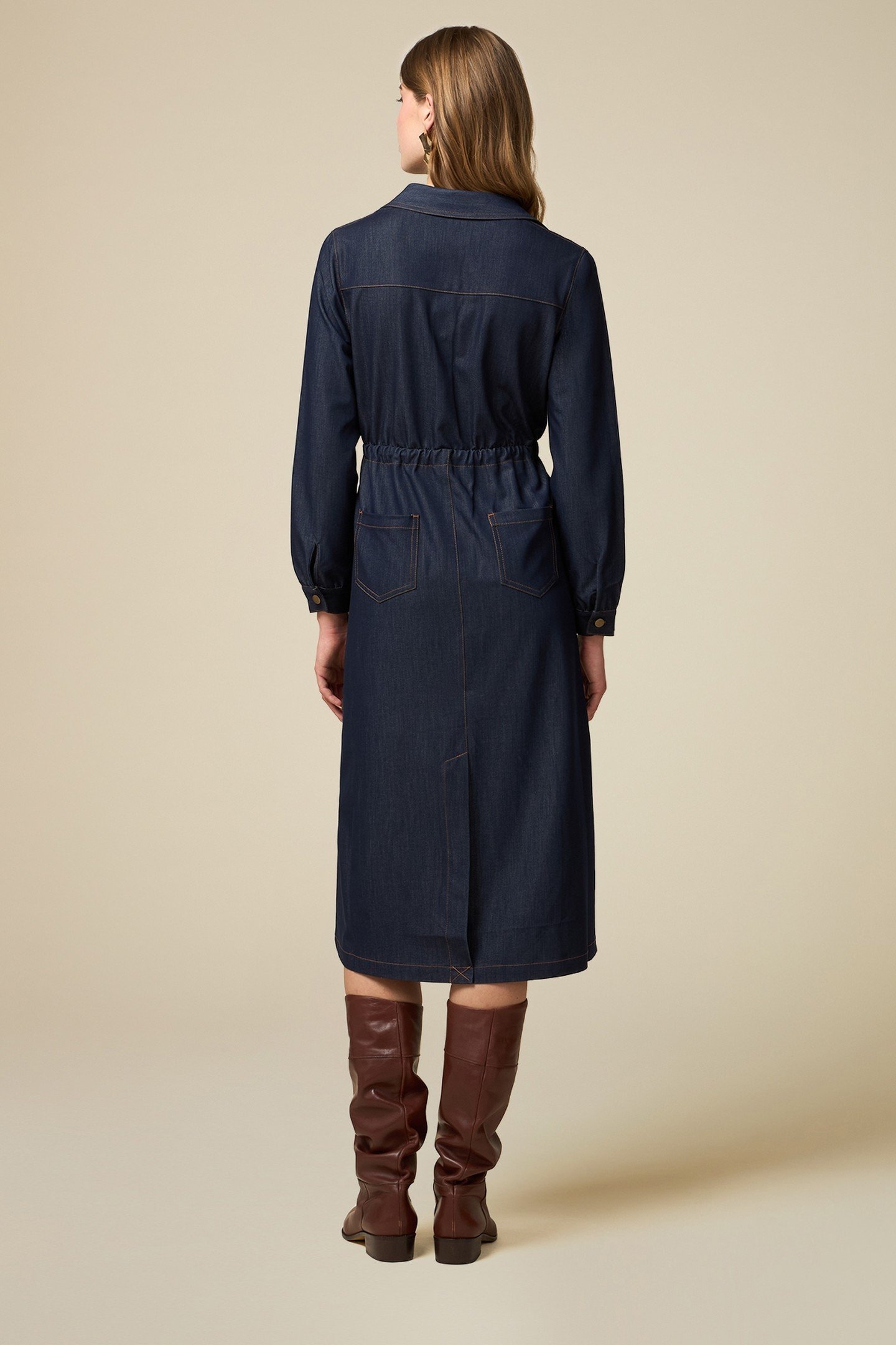 LIGHT DENIM CHEMISIER DRESS BLUE 3