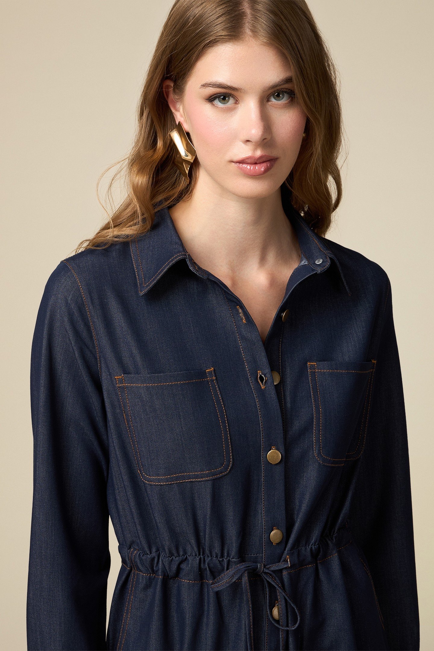 LIGHT DENIM CHEMISIER DRESS BLUE 2