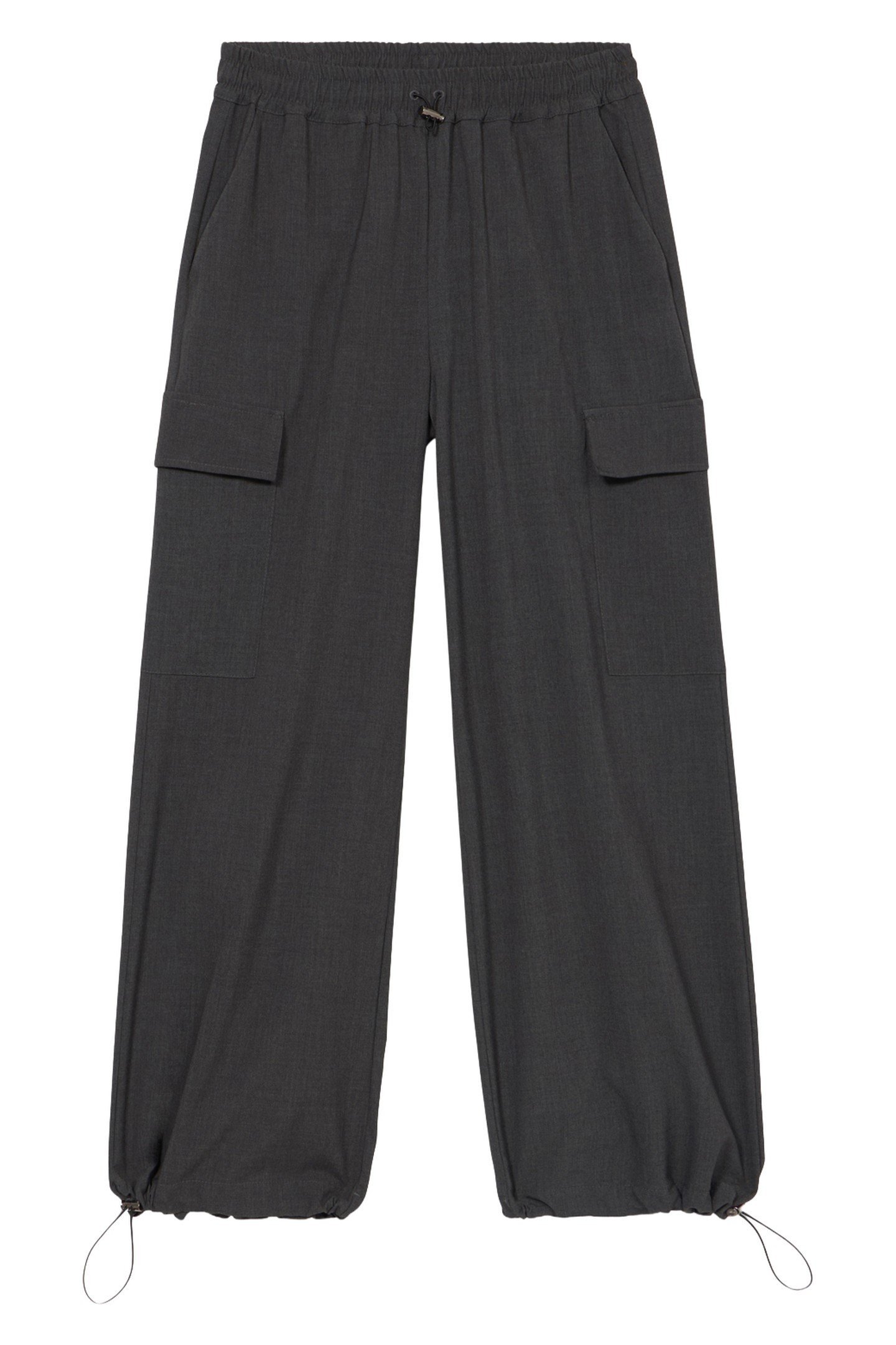 FLANNEL CARGO TROUSERS GREY 3