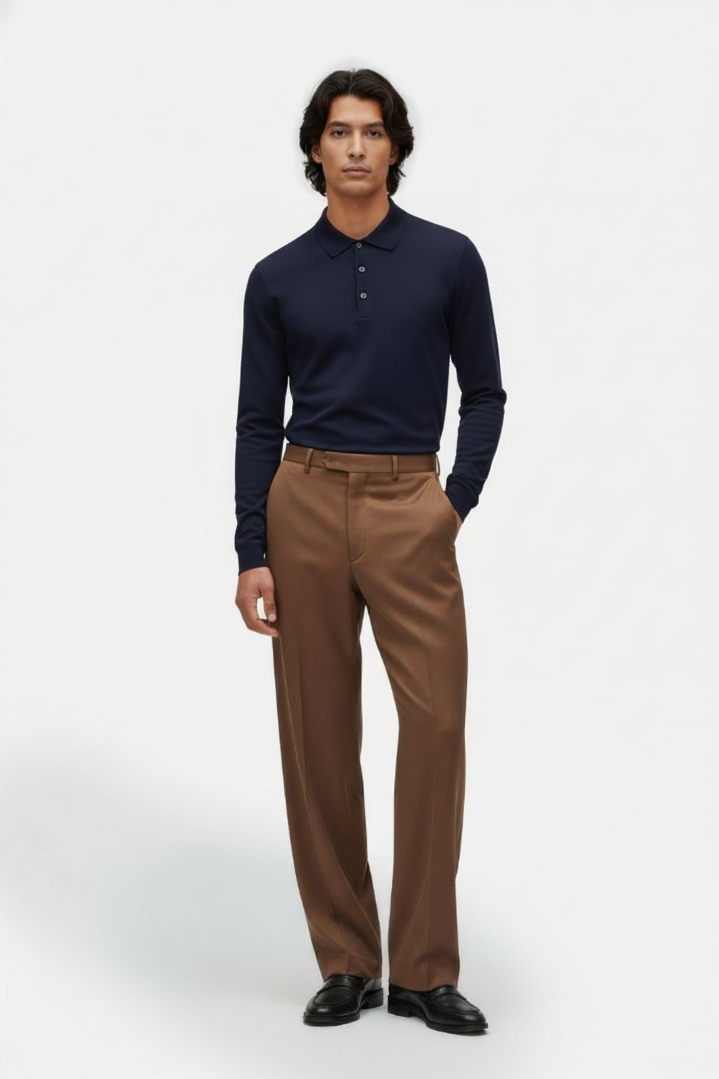 PALF RIDE LONG SLEEVE POLO DEEP NAVY 1