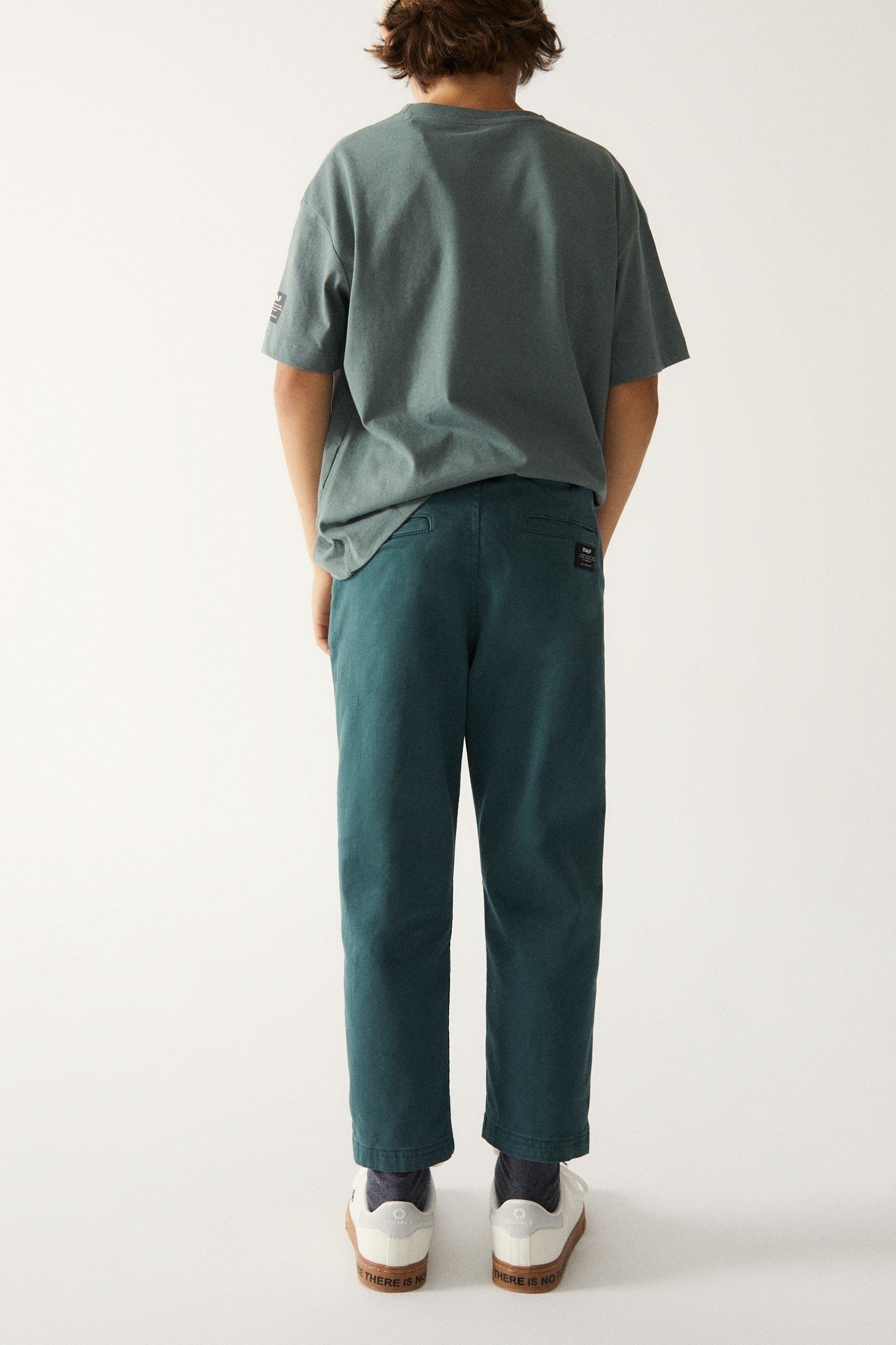 BOYS CHINORIBALF PANTS URBAN GREEN 4