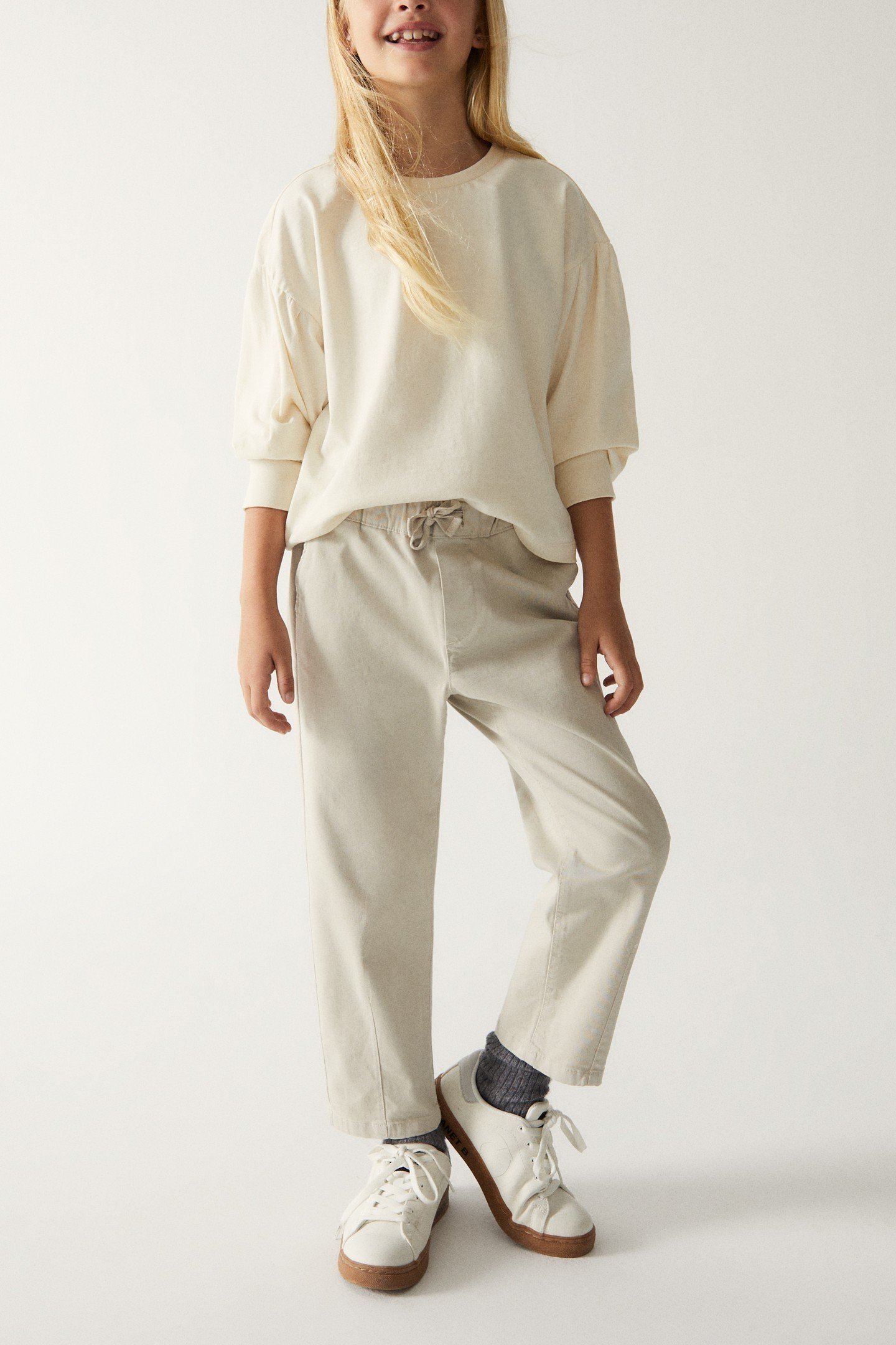 GIRLS PURPUREAALF PANT TAUPE 1