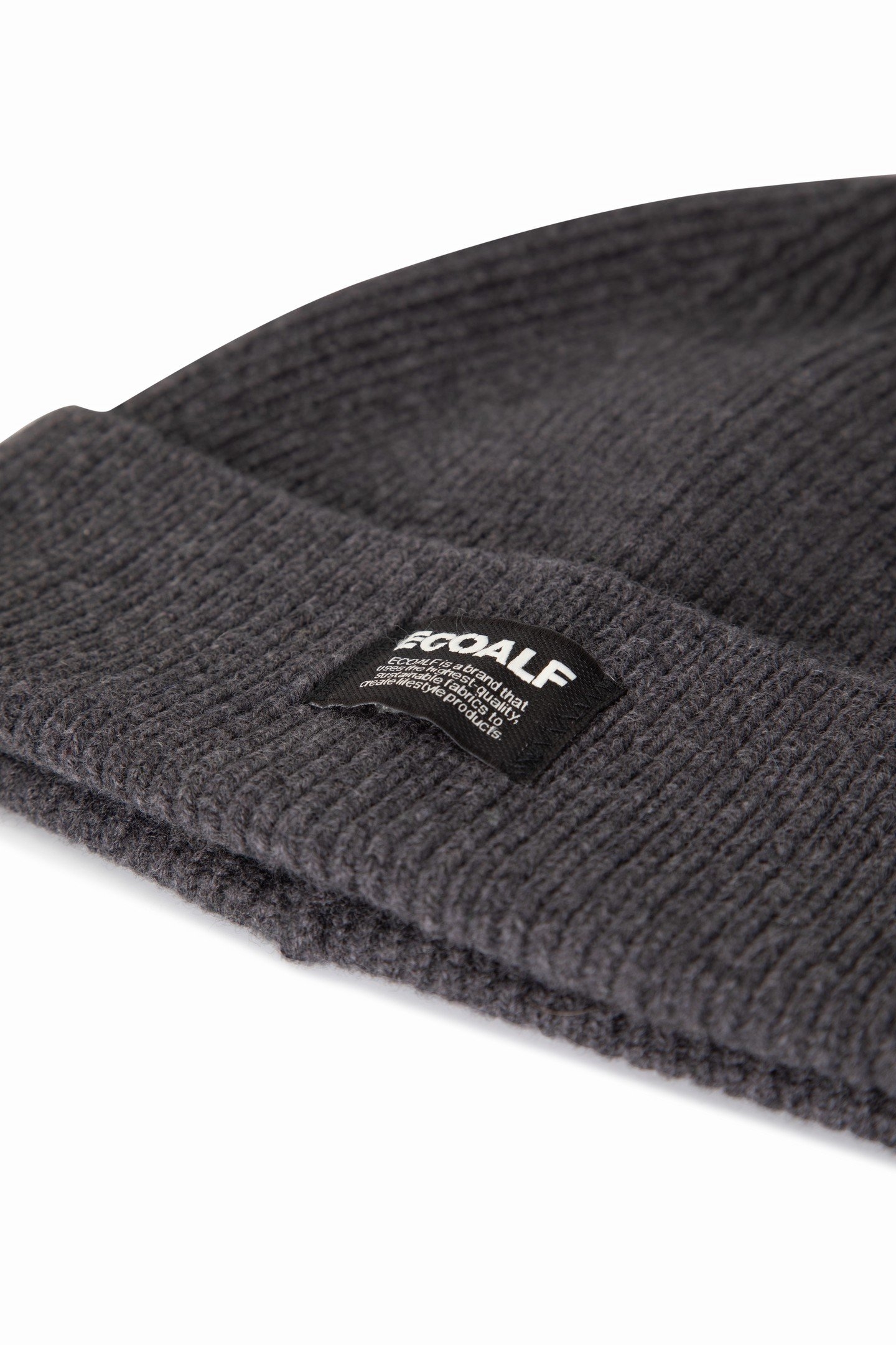 UNISEX WOOLALF BEANIE DARK GREY MELANGE 4