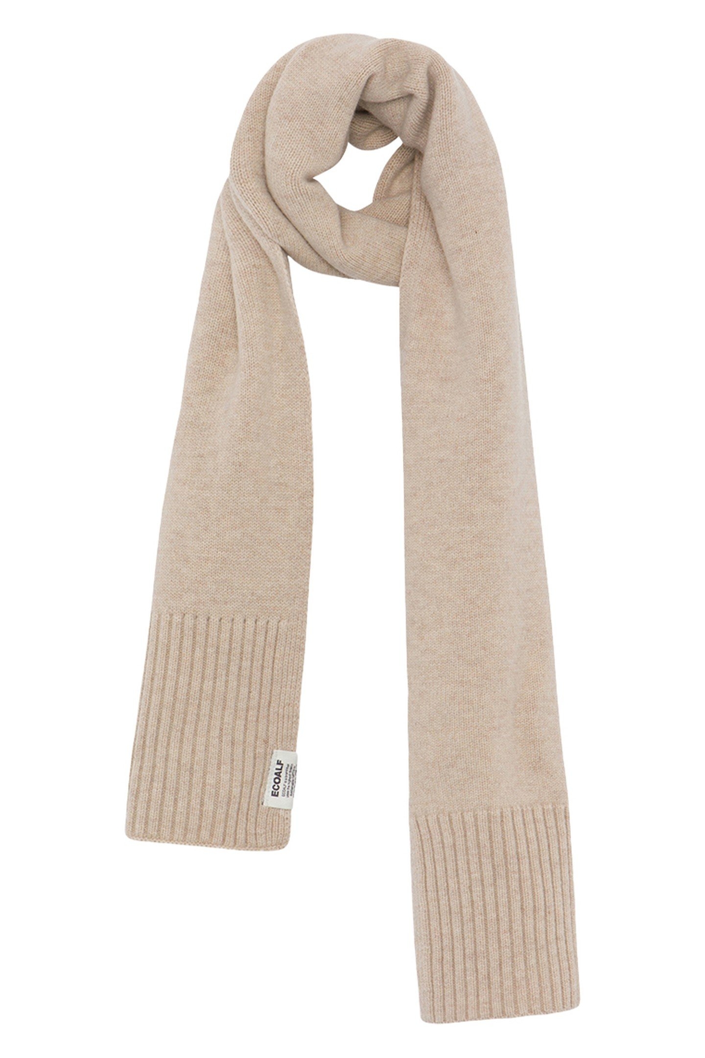 UNISEX WOOLALF SCARF TAUPE MELANGE 2
