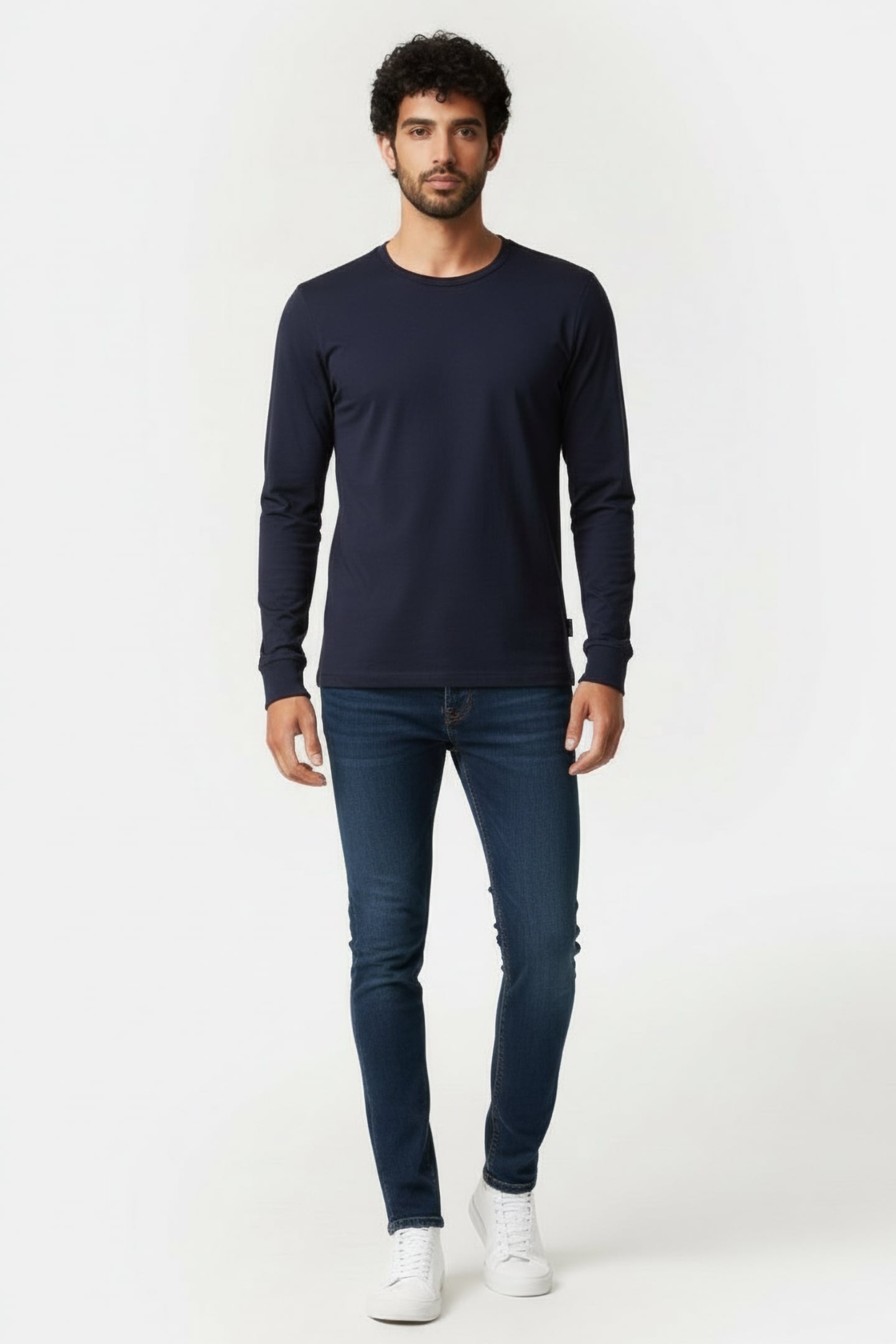 MIKEALF LONG SLEEVE T-SHIRT DARK NIGHT 1