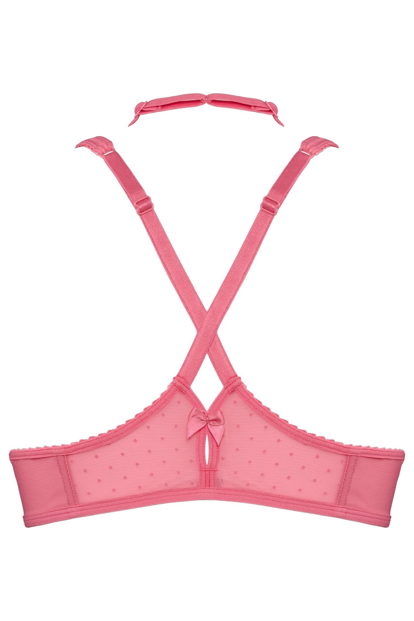 PEEKABOO BRA PUSH UPWIRED PADDED PINK 4