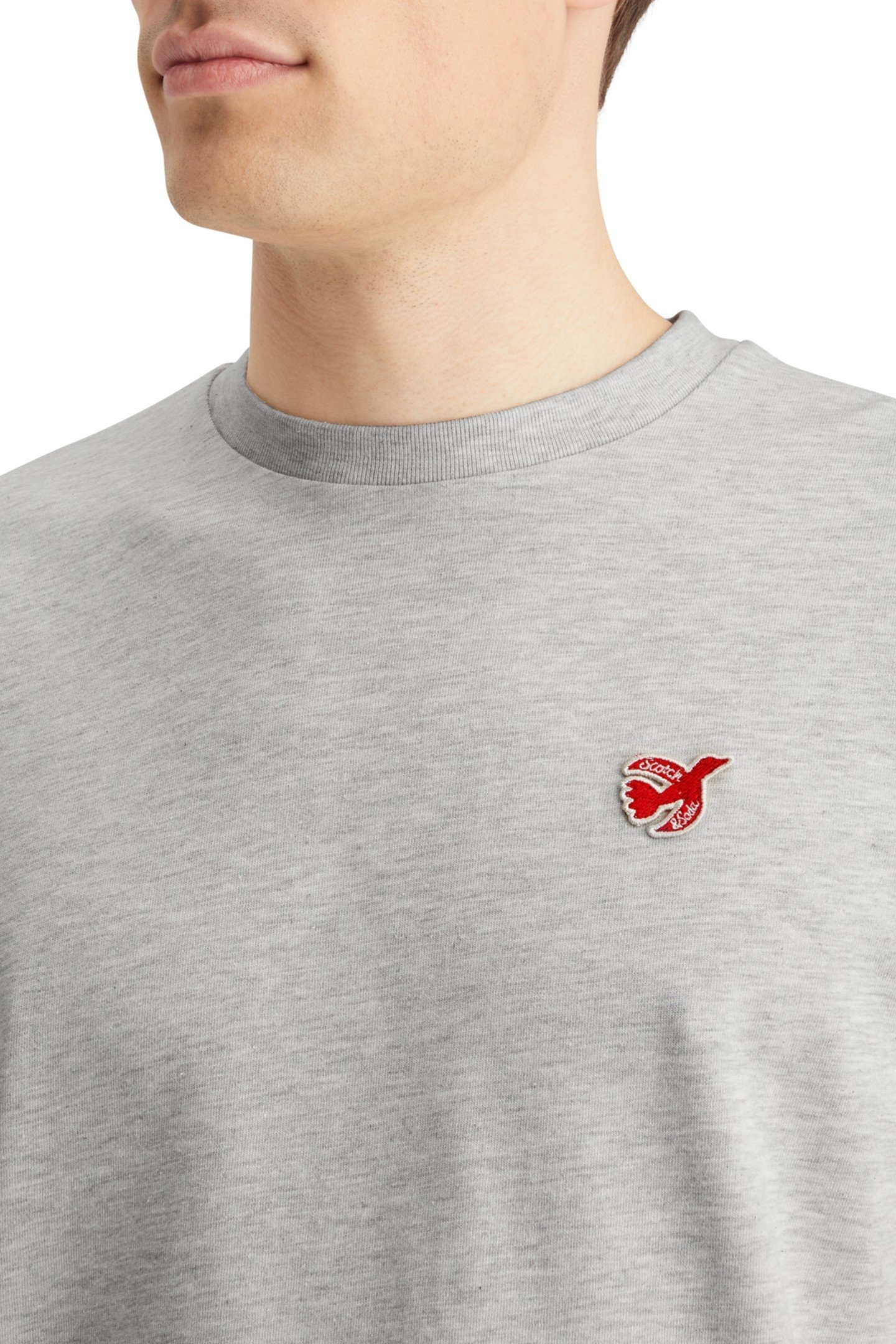 CORE - THE FREE SPIRIT PEACE BIRD T-SHIRT OATMEAL MELANGE 6