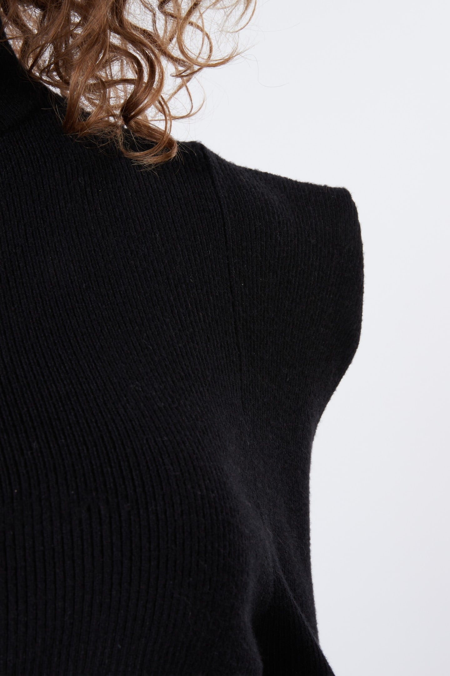 DRESS RIB FANCY SHOULDER BLACK 6