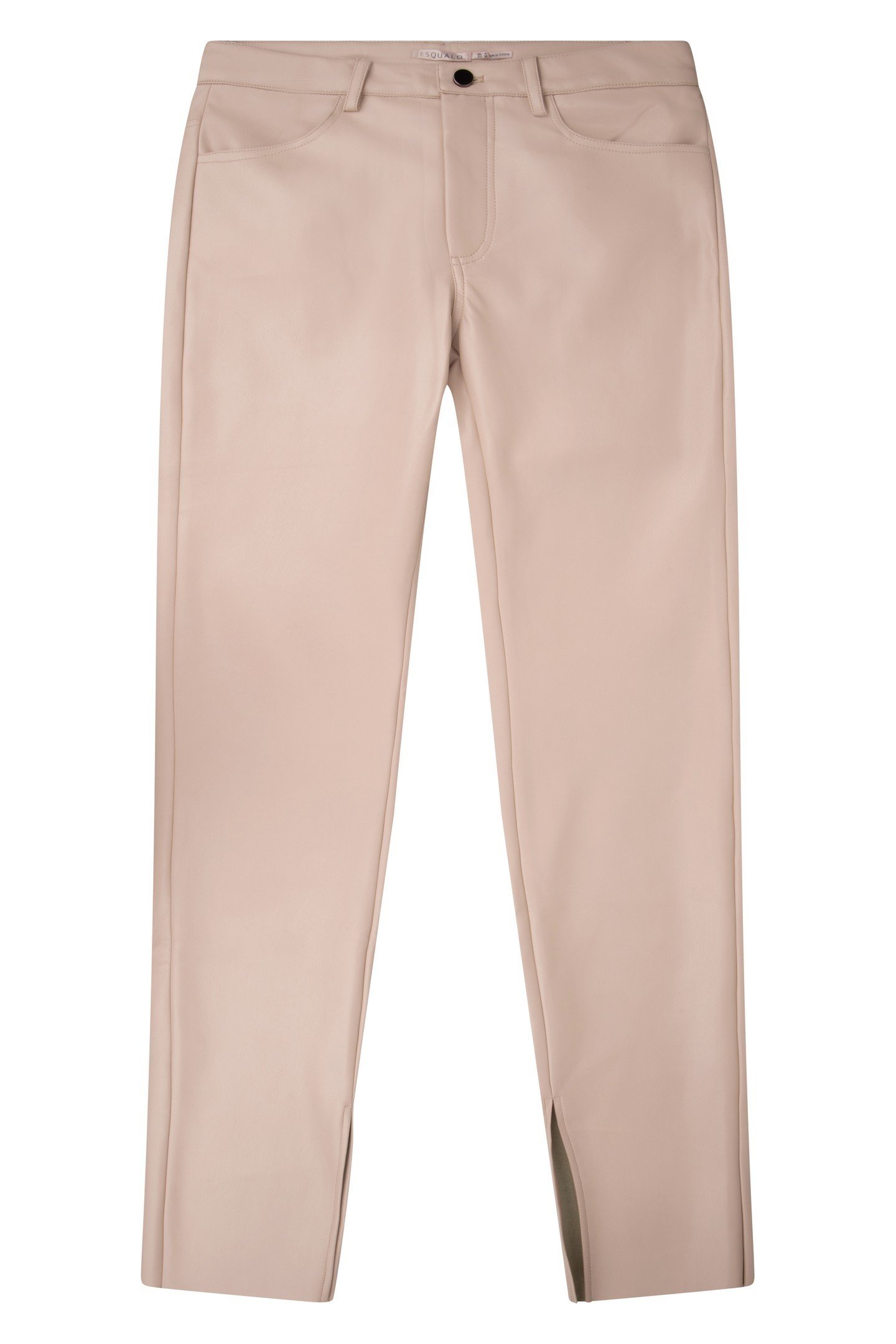 TROUSERS FLARED SPLIT PU BISCUIT 4