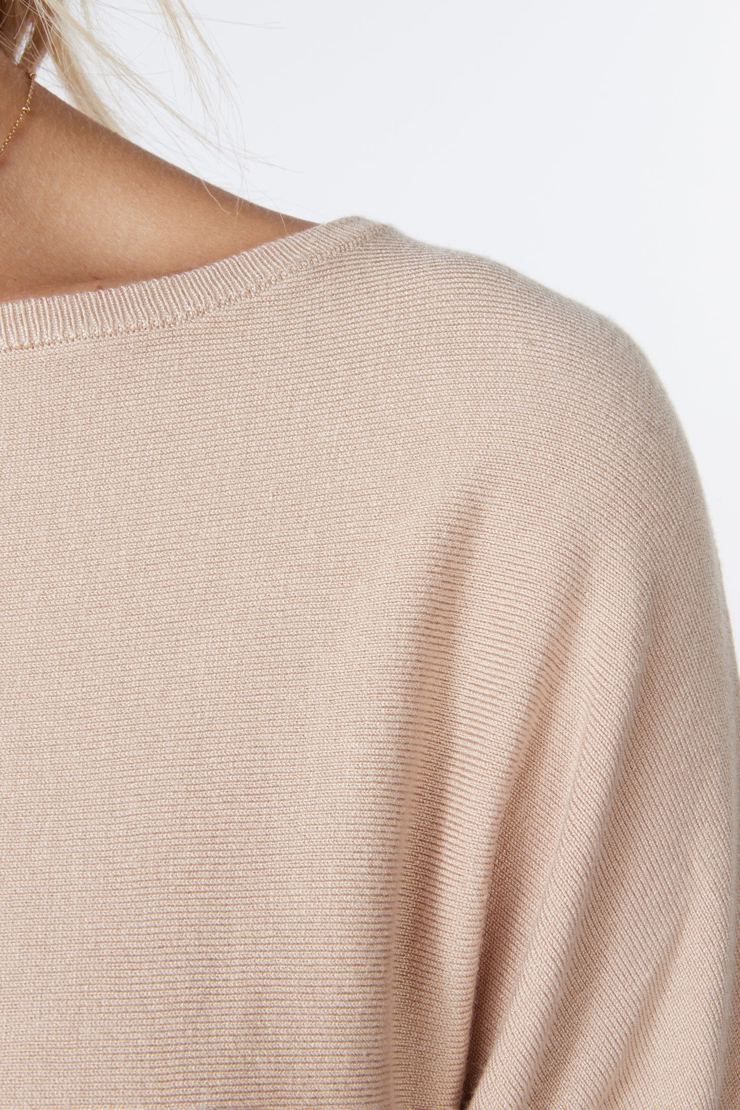 SWEATER BATWING WARM SAND 5