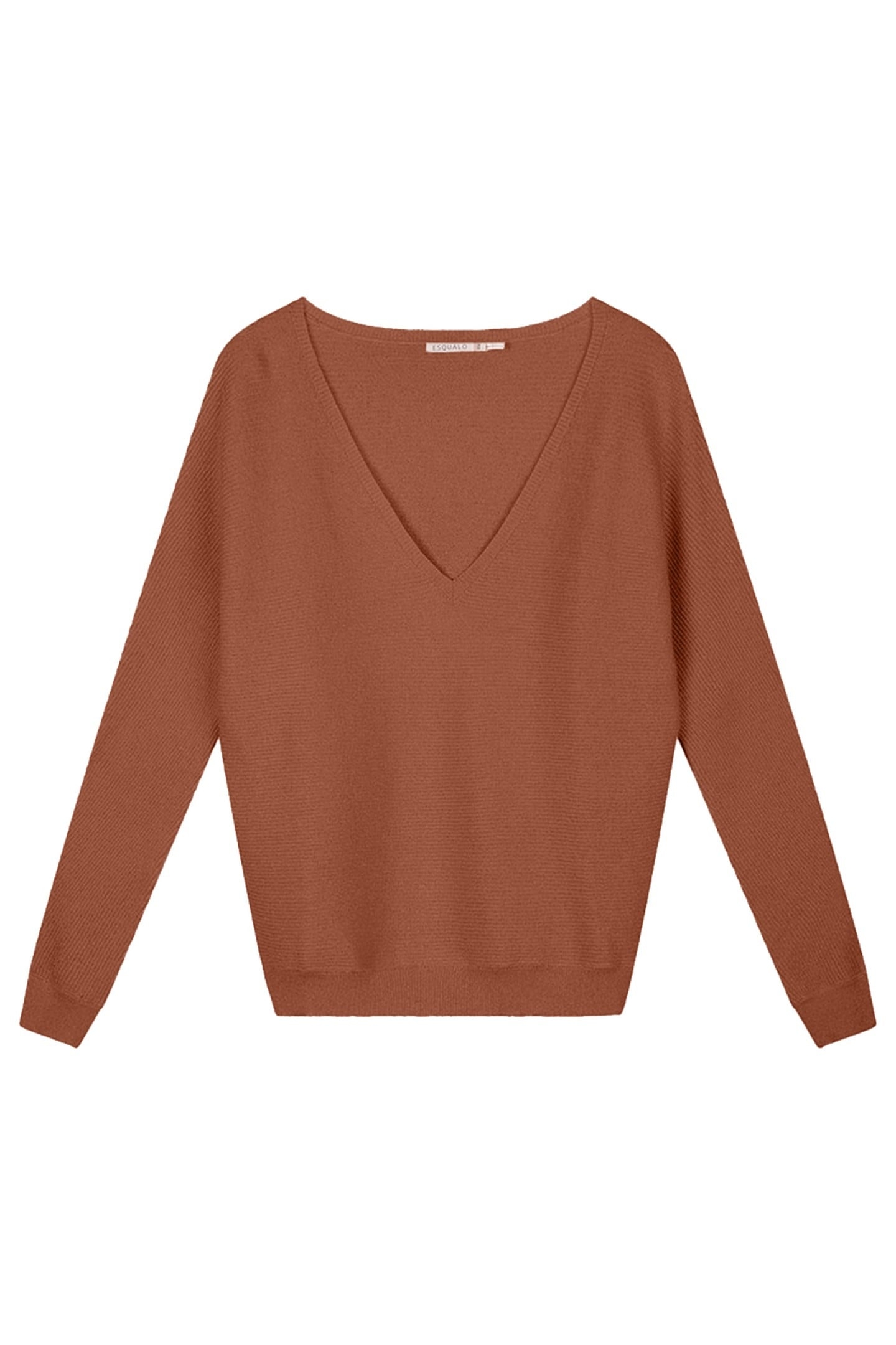 SWEATER LUREX BAT SLEEVE COPPER BROWN 1