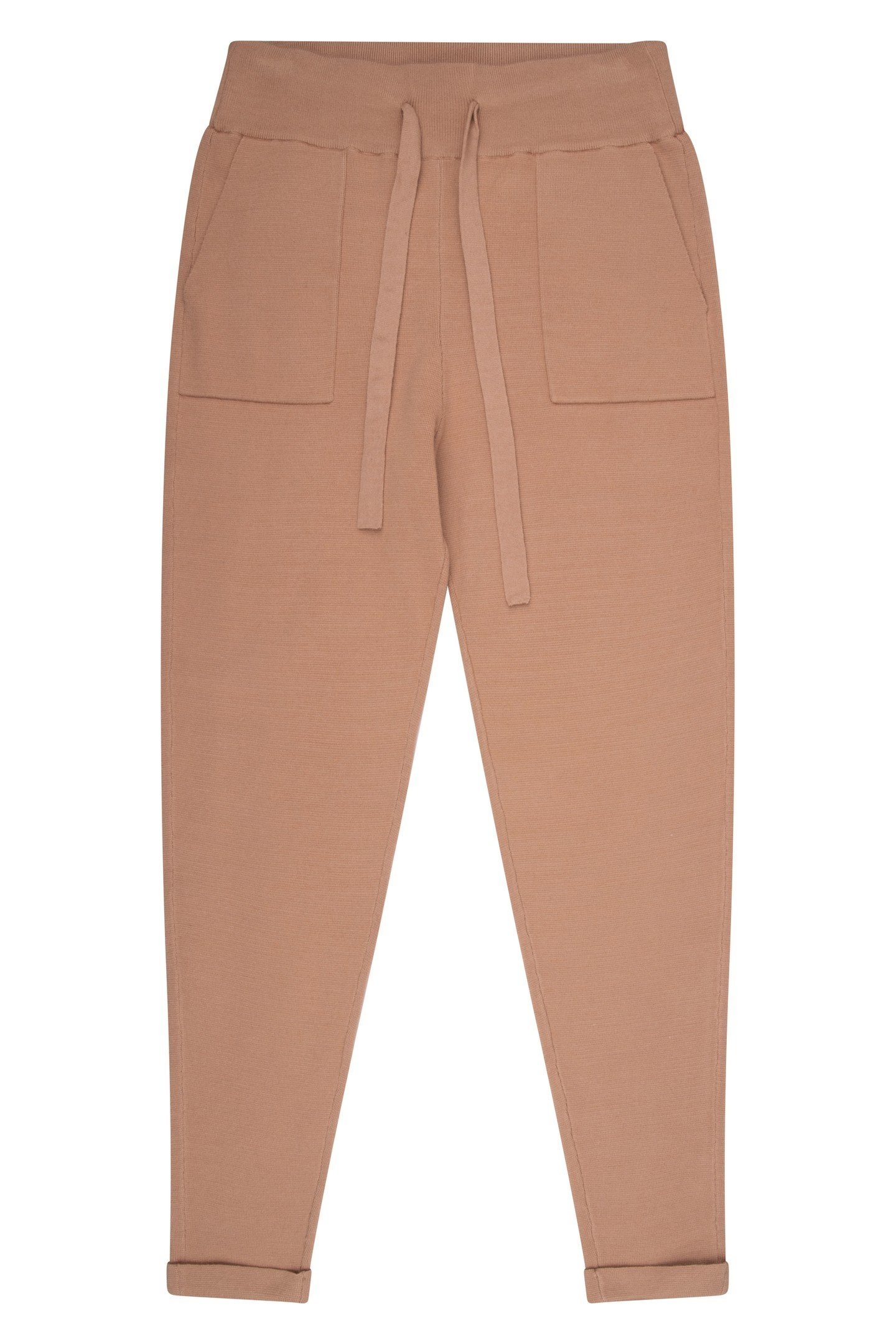 TROUSERS KNITTED JOGGER CAMEL 6