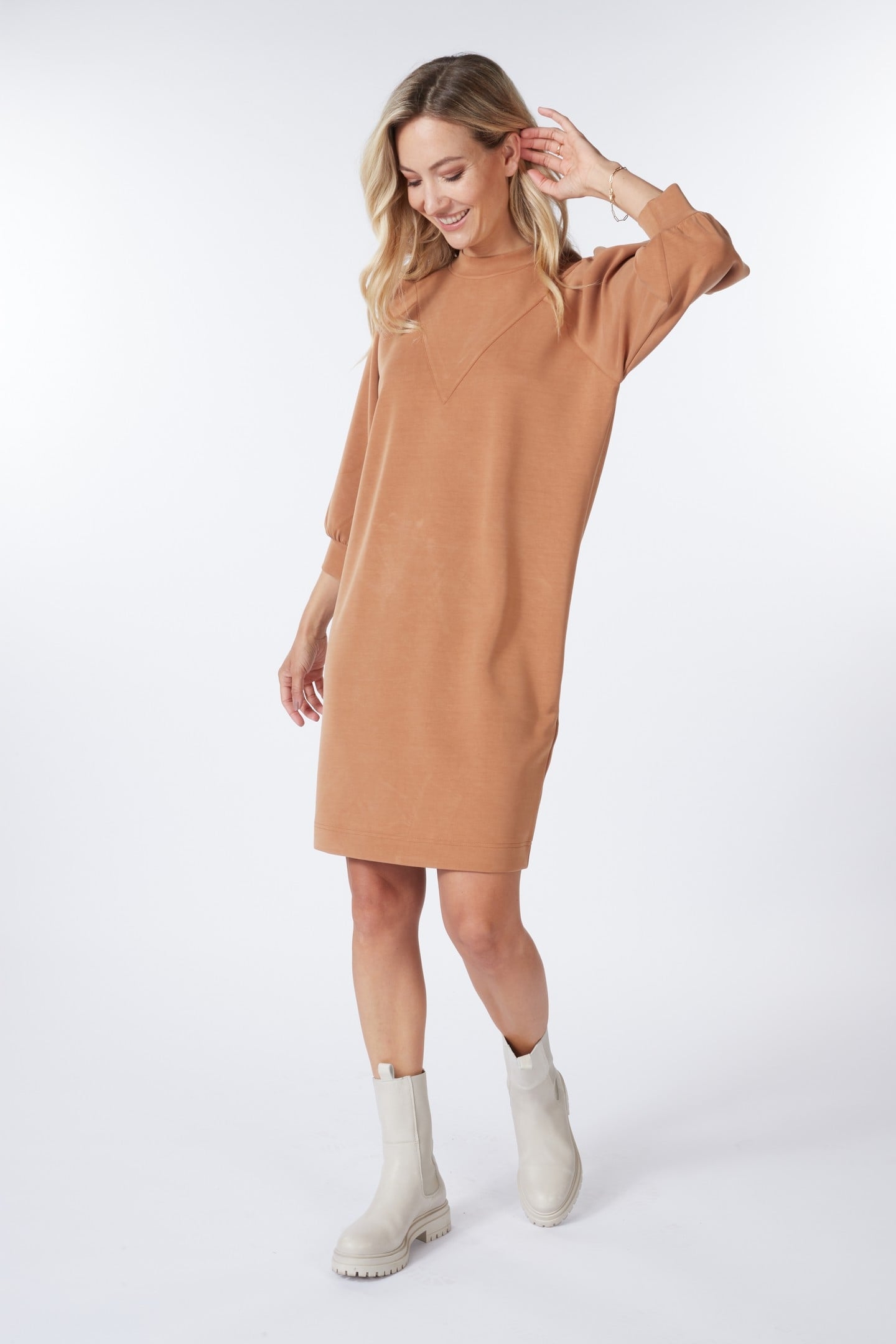 DRESS MODAL COPPER BROWN 2