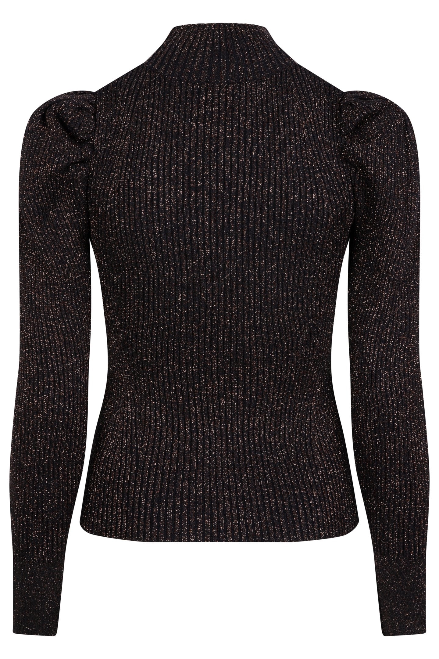 SWEATER MOCK NECK LUREX BLACK / GOLD 6