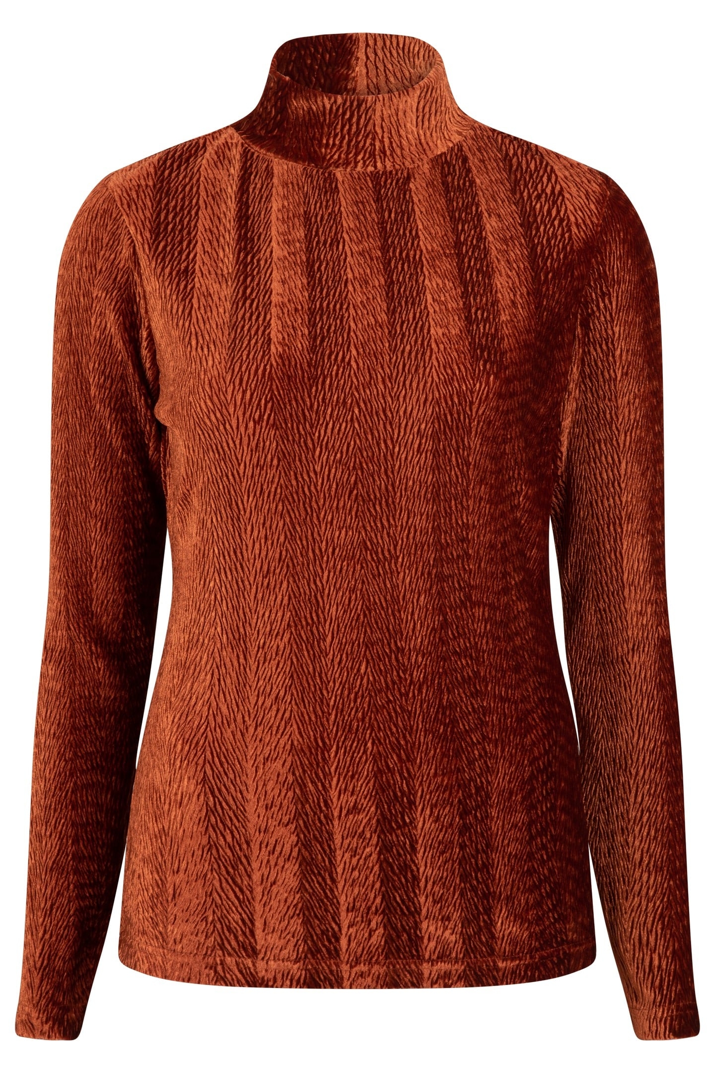 TOP CRINKLE WAVE VELOURS ORANGE 1