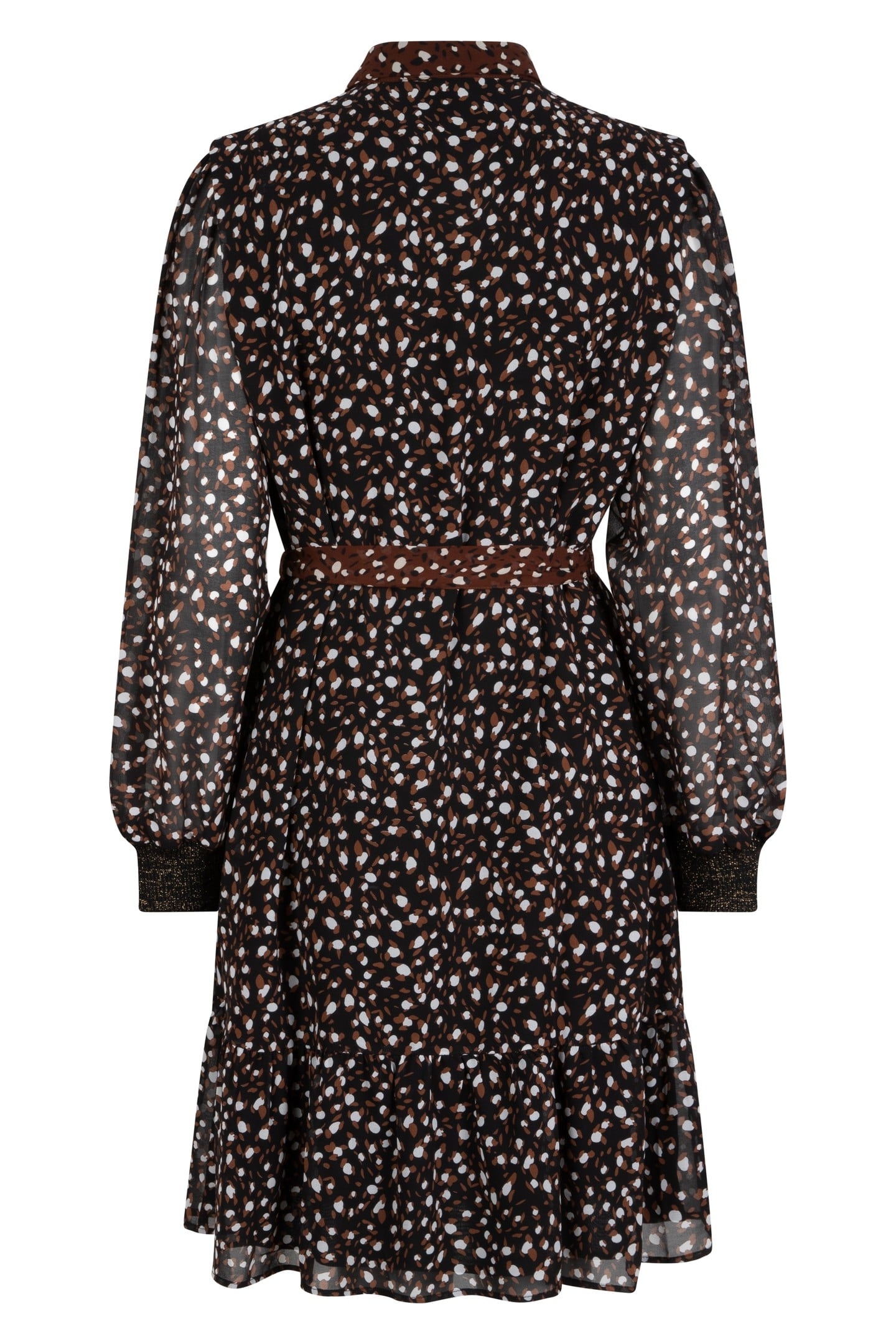 DRESS RIBBED CUFF ANIMAL STEPS PRINT 6