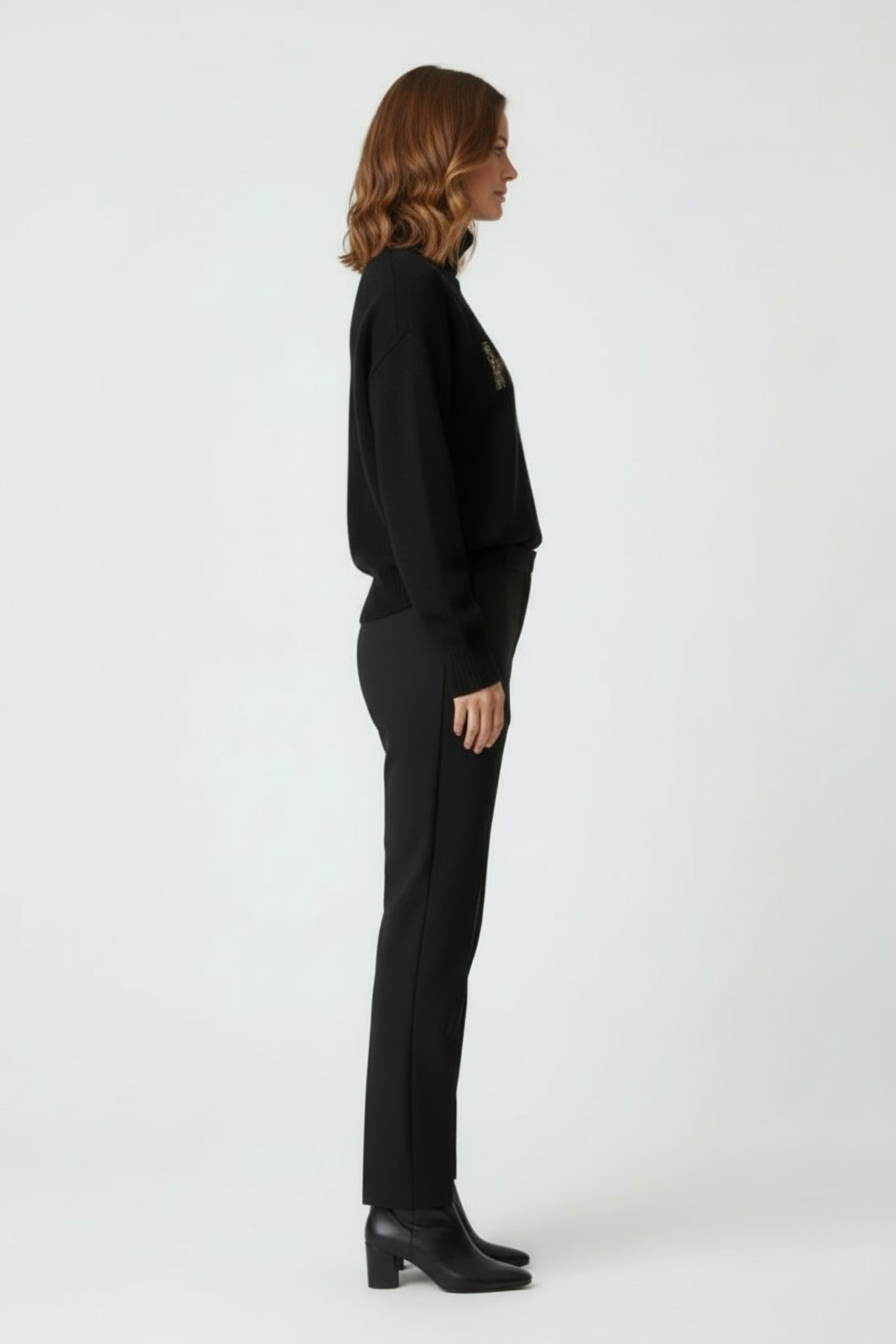 SWEATER LEOPARD “HEART" BLACK 3