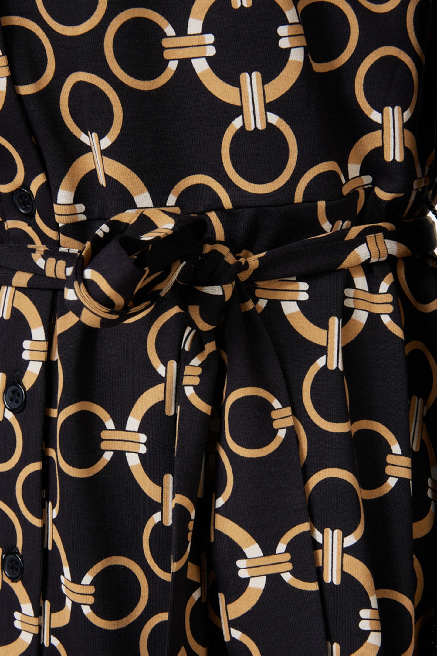 DRESS RIBBED CUFF CHAIN PRINT PRINT 7