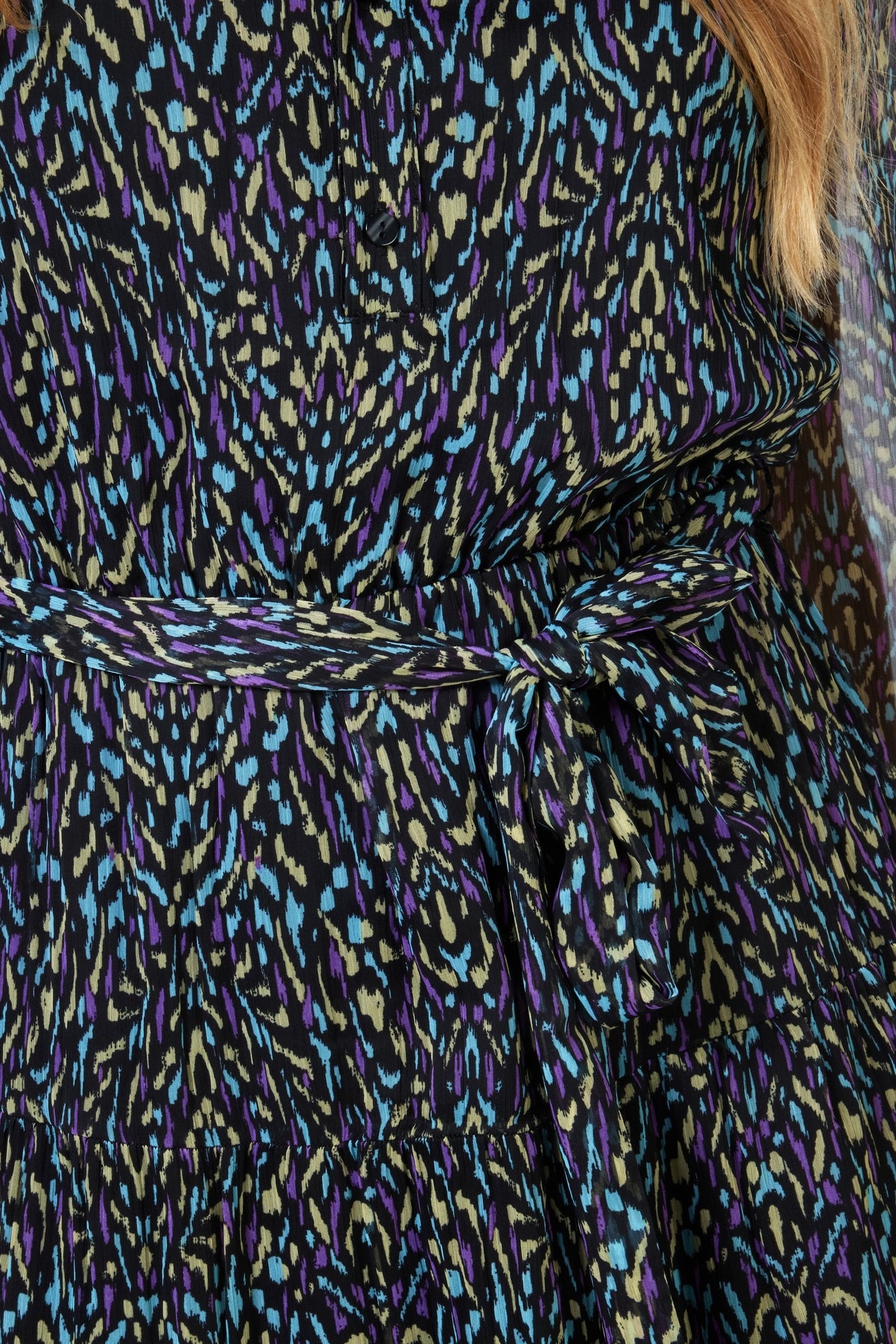 DRESS SHORT PIN TUCK MAGIC EARTH PRINT 7